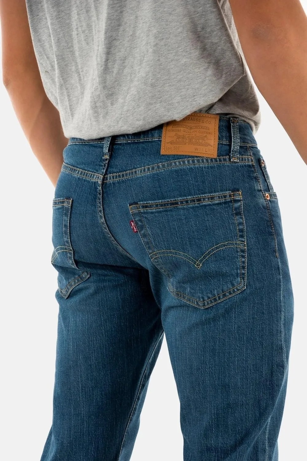 Levi's 502 Taper Jeans Uomo, Shitake, 36W / 34L - immagine 3