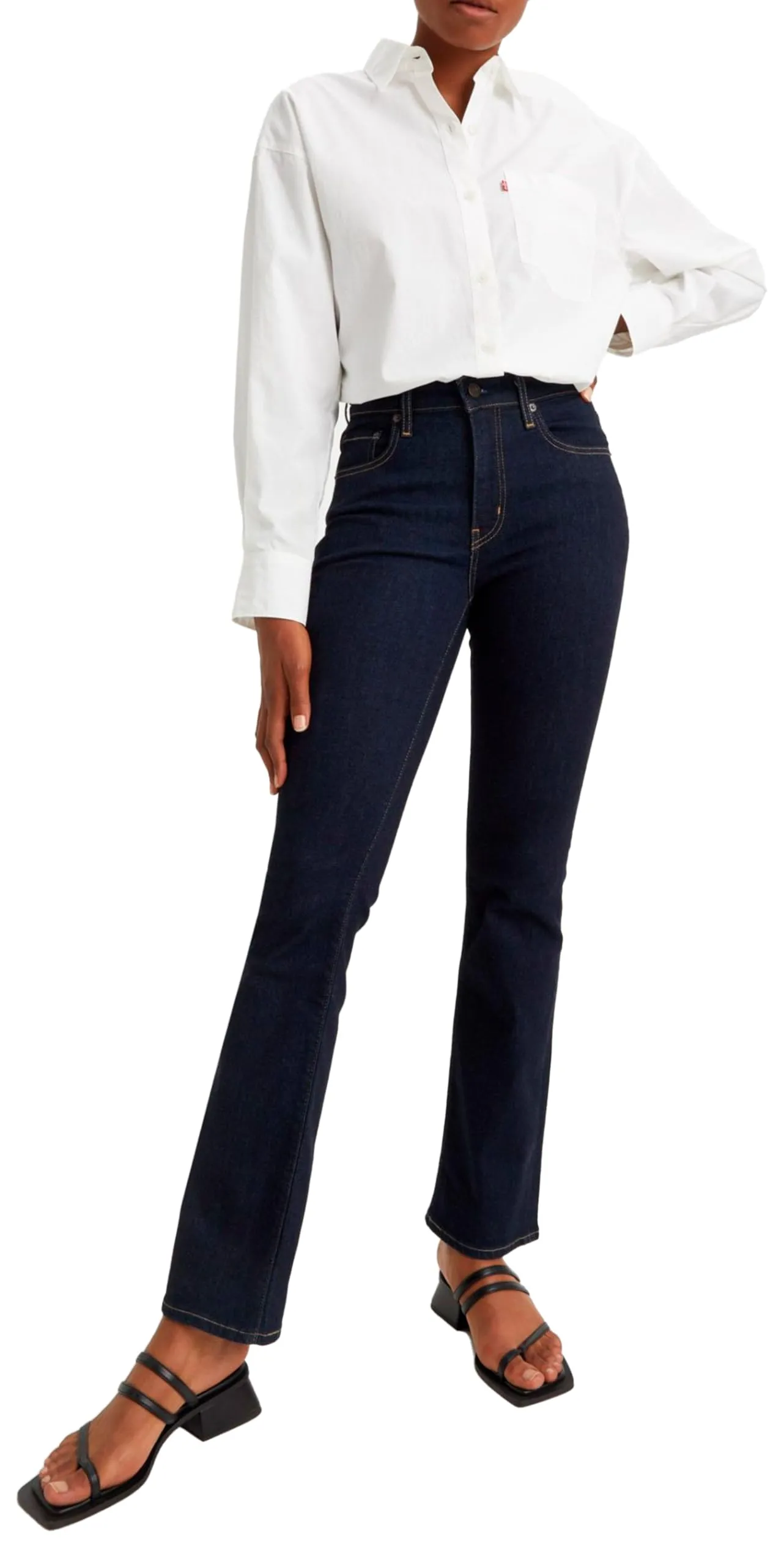 Levi's 725 High Rise Bootcut Jeans Donna, Blue Wave Rinse, 28W / 32L - immagine 9