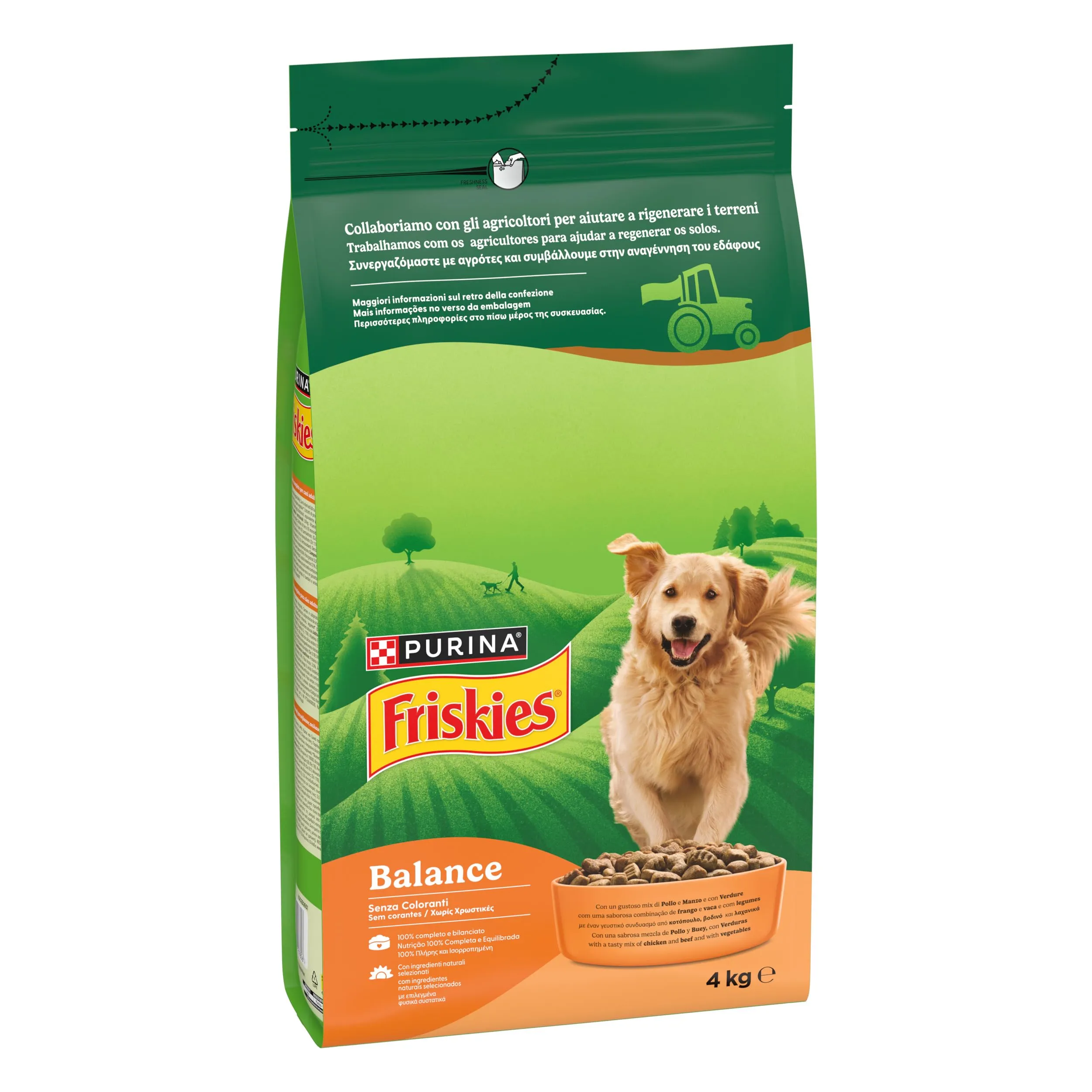 Friskies Balance Crocchette con Pollo, Manzo e Verdure, 1 kg (Confezione da 4) - immagine 2