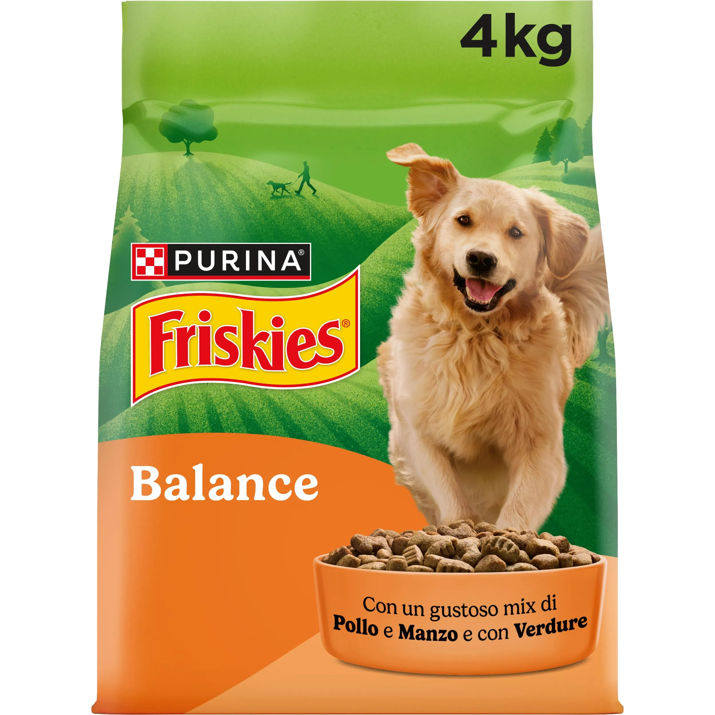 Friskies Balance Crocchette con Pollo, Manzo e Verdure, 1 kg (Confezione da 4) - immagine 3