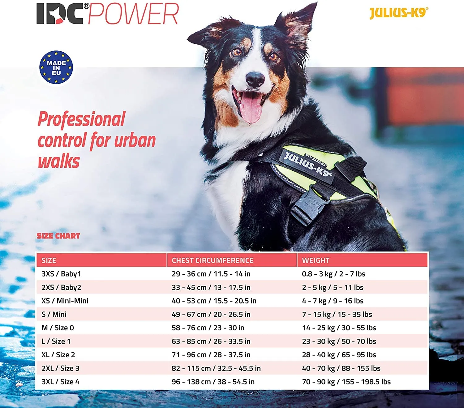 Julius-K9 Pettorina IDC Power, 2XS/Baby 2, Viola scuro - immagine 2