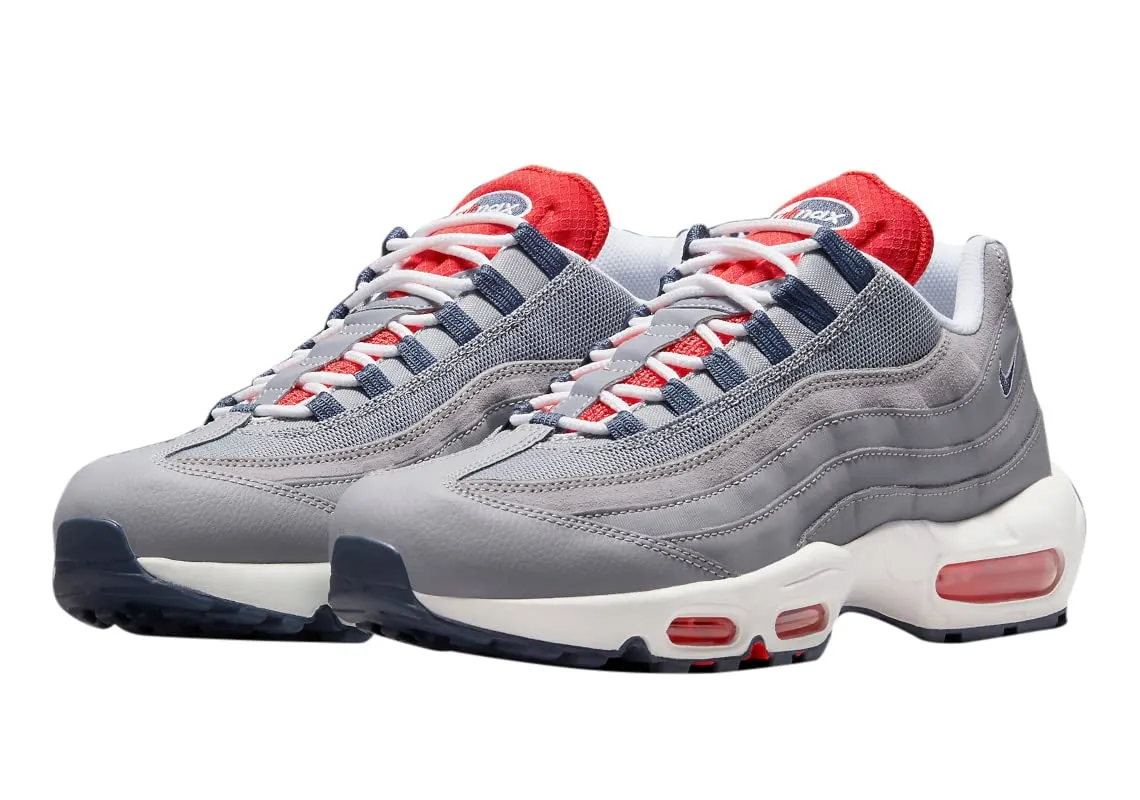 Nike Air Max 95 Uomo - Grigio Cemento Blu Tuono - DB0250-001 - immagine 4