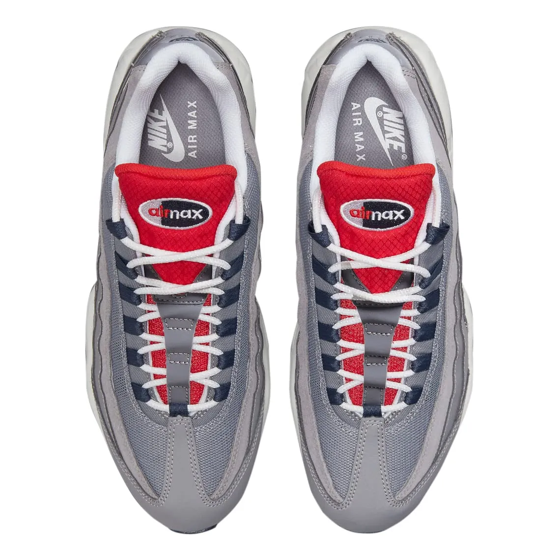 Nike Air Max 95 Uomo - Grigio Cemento Blu Tuono - DB0250-001 - immagine 6