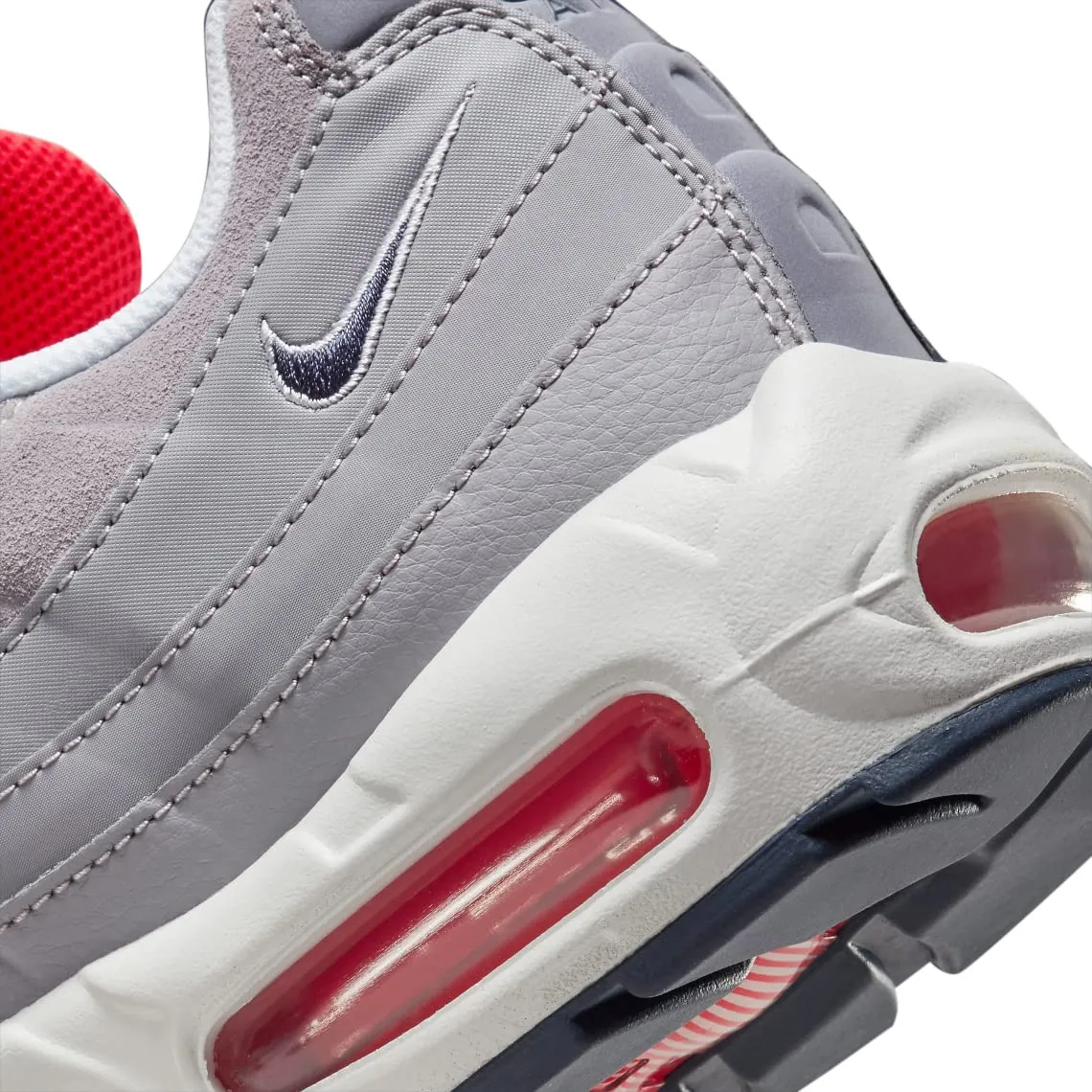 Nike Air Max 95 Uomo - Grigio Cemento Blu Tuono - DB0250-001 - immagine 7