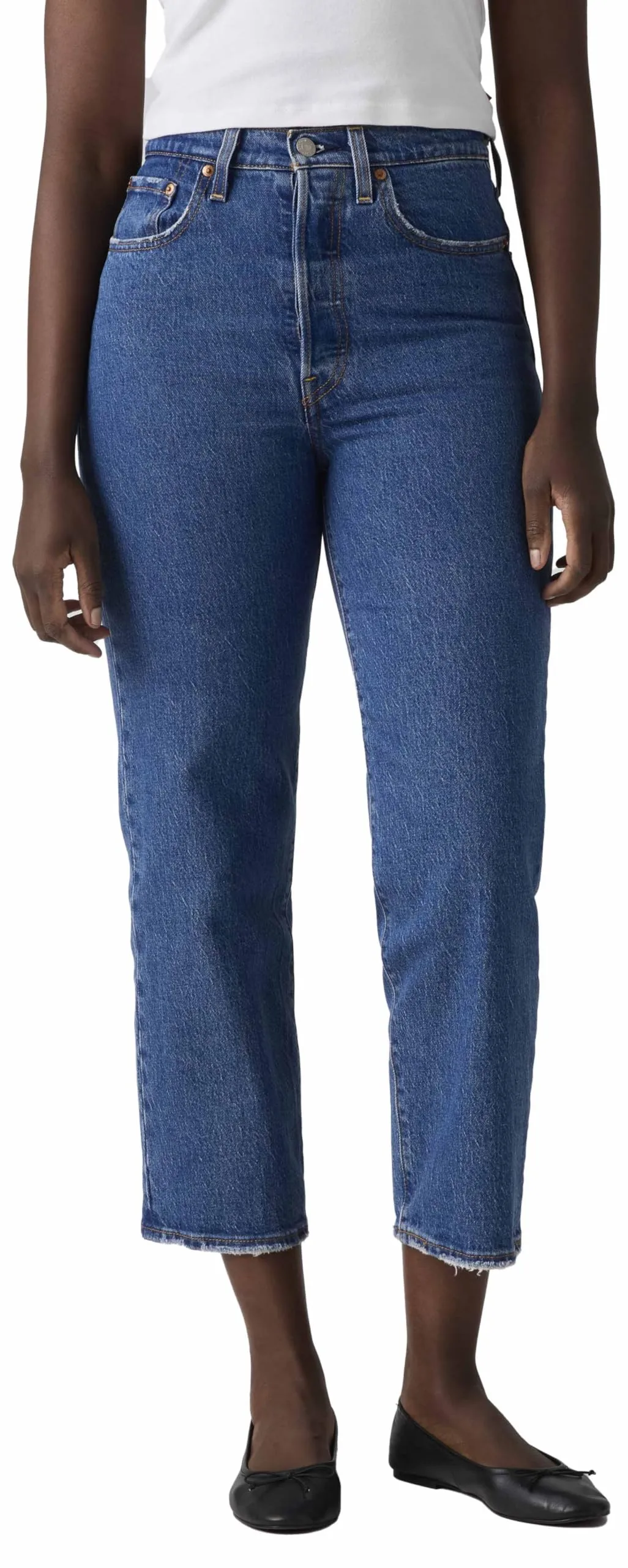 Levi's Ribcage Straight Ankle Jeans, Jazz Pop, 29W / 29L - immagine 3