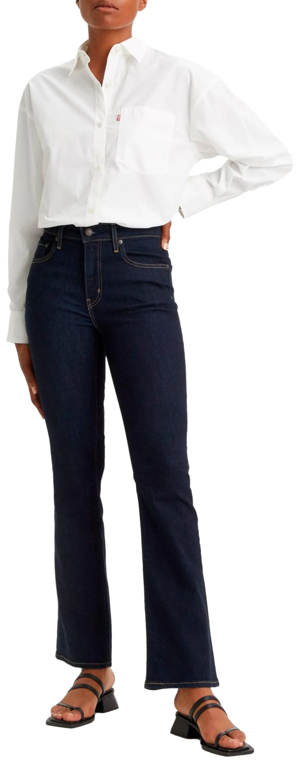 Levi's 725 High Rise Bootcut Jeans, Blue Wave Rinse, 24W / 30L - immagine 5