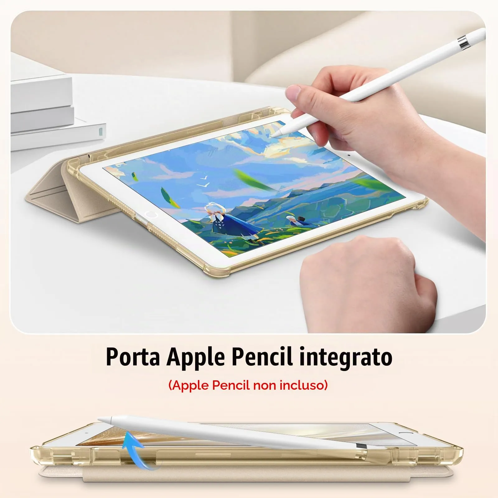 FINTIE Cover per iPad 10,2 Pollici (9a/8a/7a Generazione, 2021/2020/2019) - Giallo - immagine 6