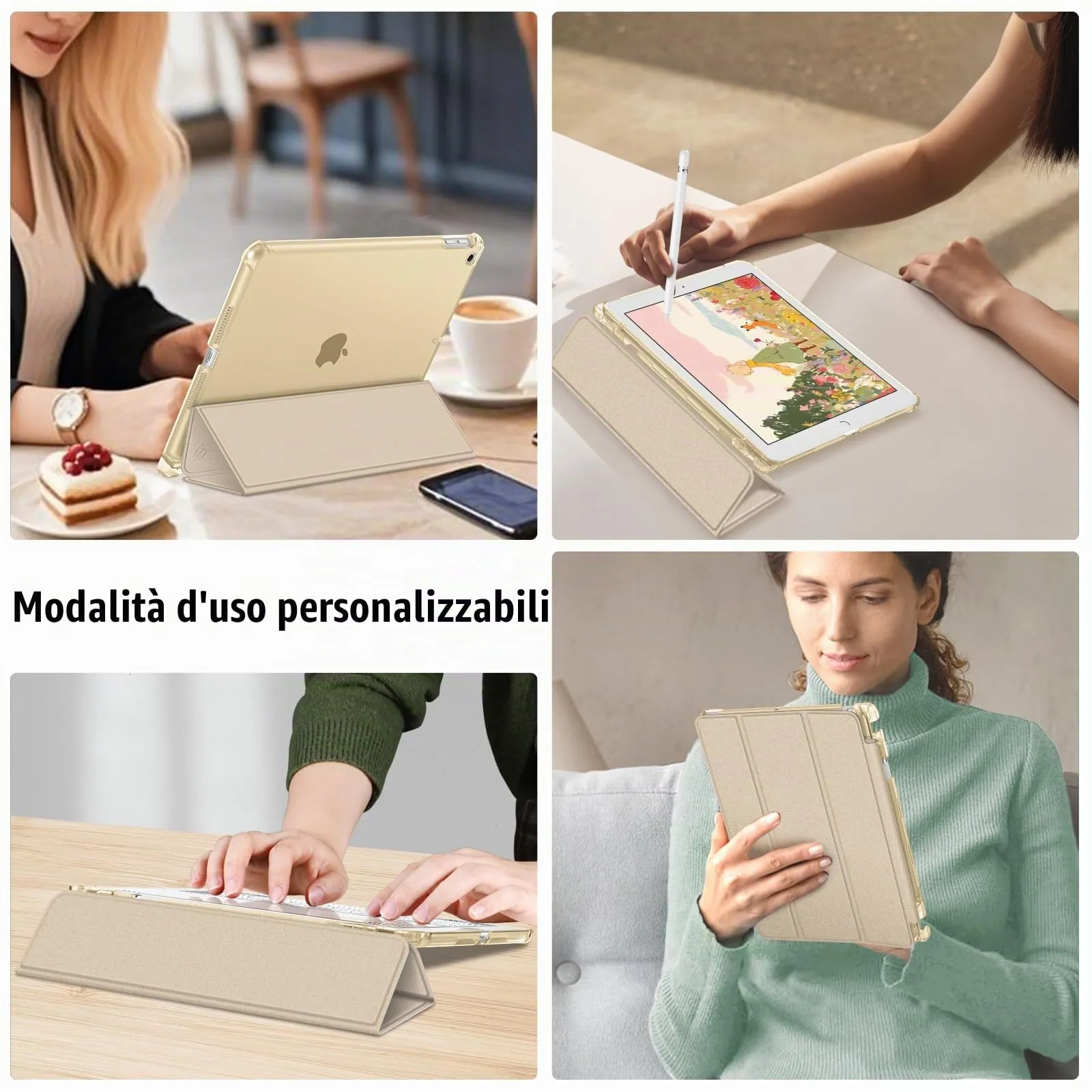 FINTIE Cover per iPad 10,2 Pollici (9a/8a/7a Generazione, 2021/2020/2019) - Giallo - immagine 9