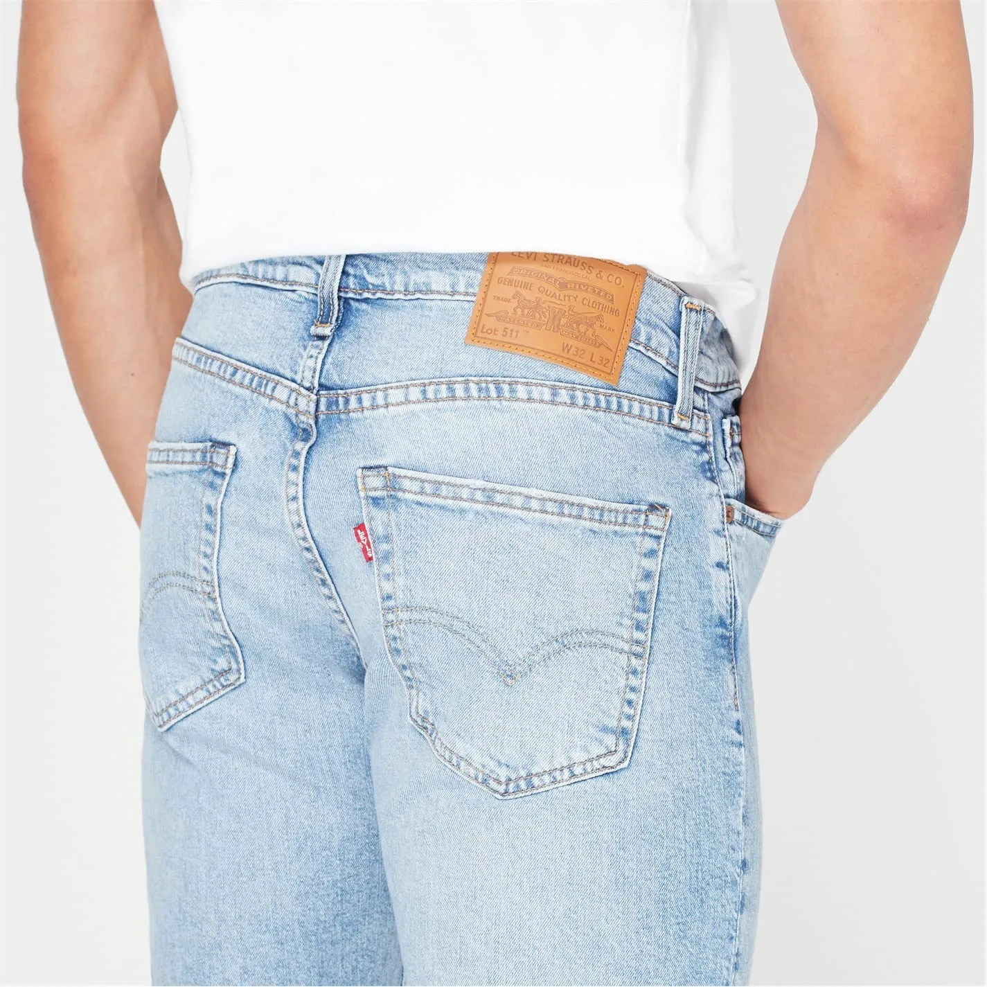 Levi's 511 Slim v5 Jeans, Medium Indigo Destructed, 32W / 34L - immagine 3