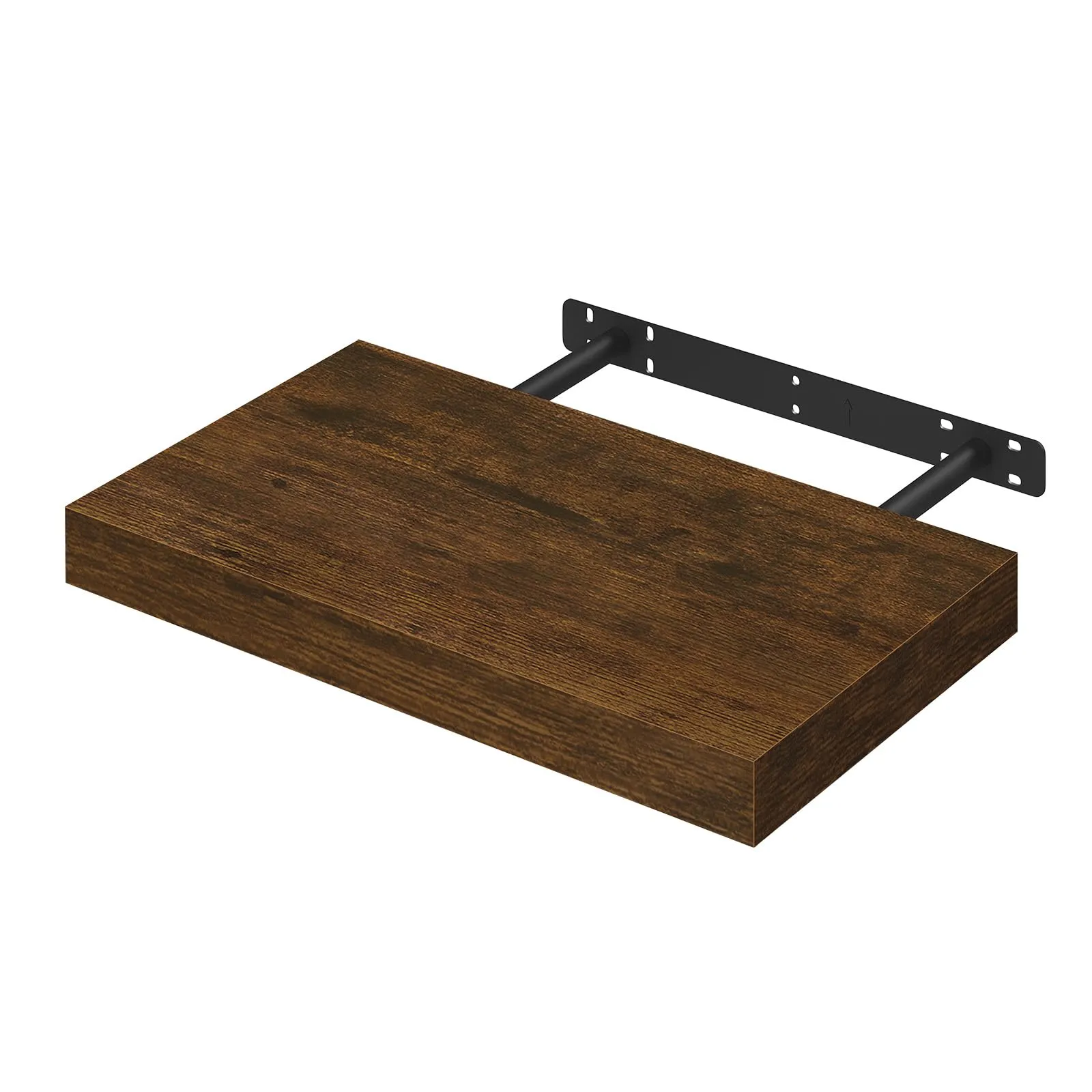 WOLTU Mensola da Muro in MDF, Marrone Vintage, 40x22.9x3.8cm - immagine 1