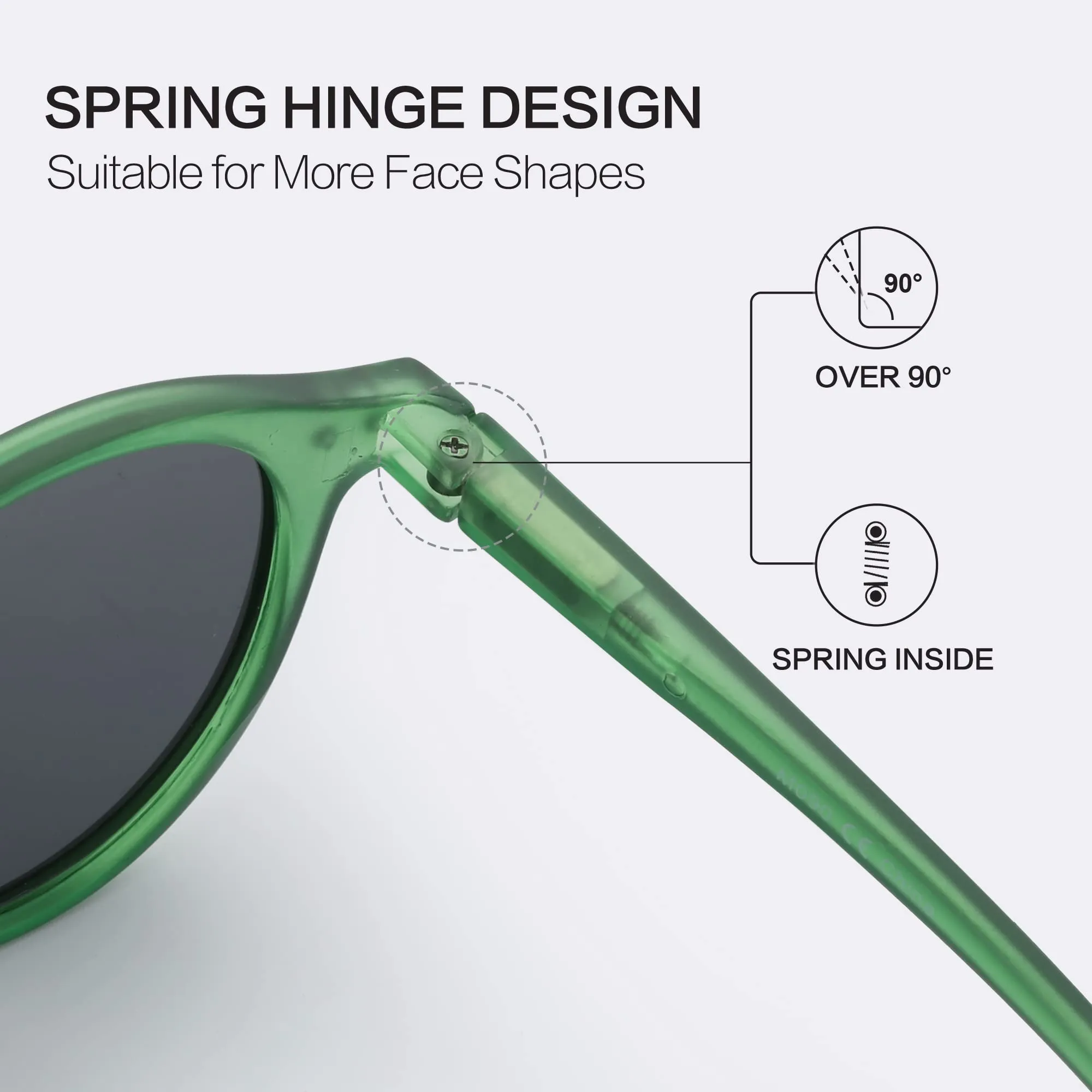 ZENOTTIC Occhiali da Sole Polarizzati Retrò Classici Rotondi UV400 Unisex - immagine 4