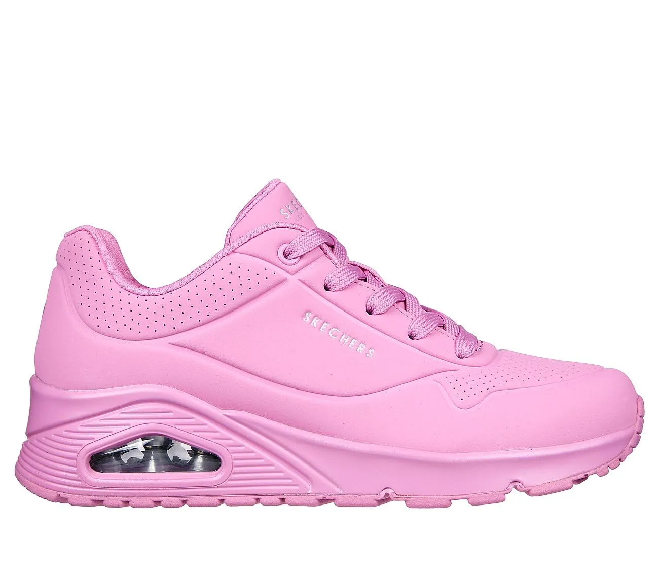 Skechers Uno Stand On Air Scarpe da ginnastica Donna, Pink Durabuck Mesh, 37 EU - immagine 3