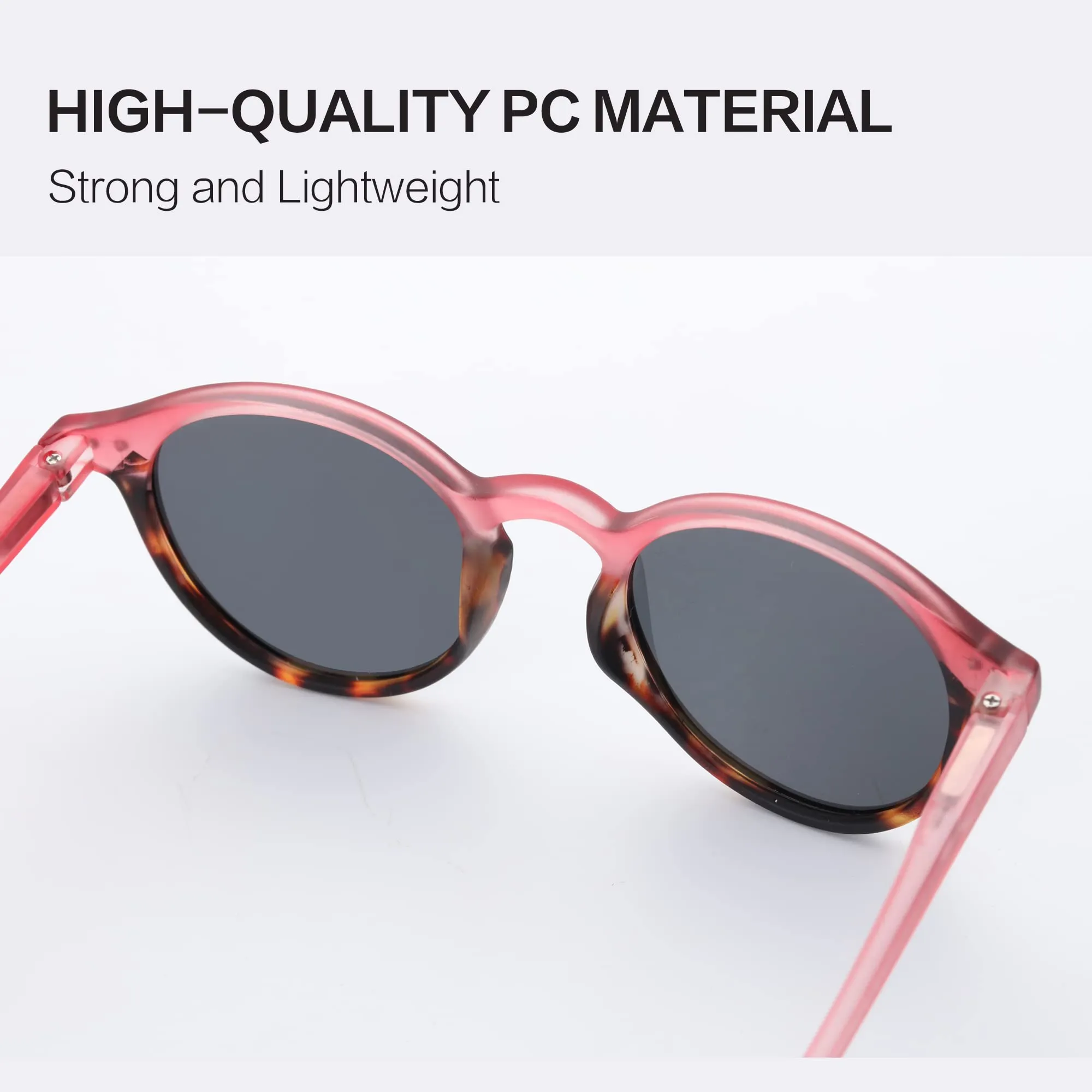 ZENOTTIC Occhiali da Sole Polarizzati Retrò Classici Rotondi UV400 per Uomo e Donna - immagine 5
