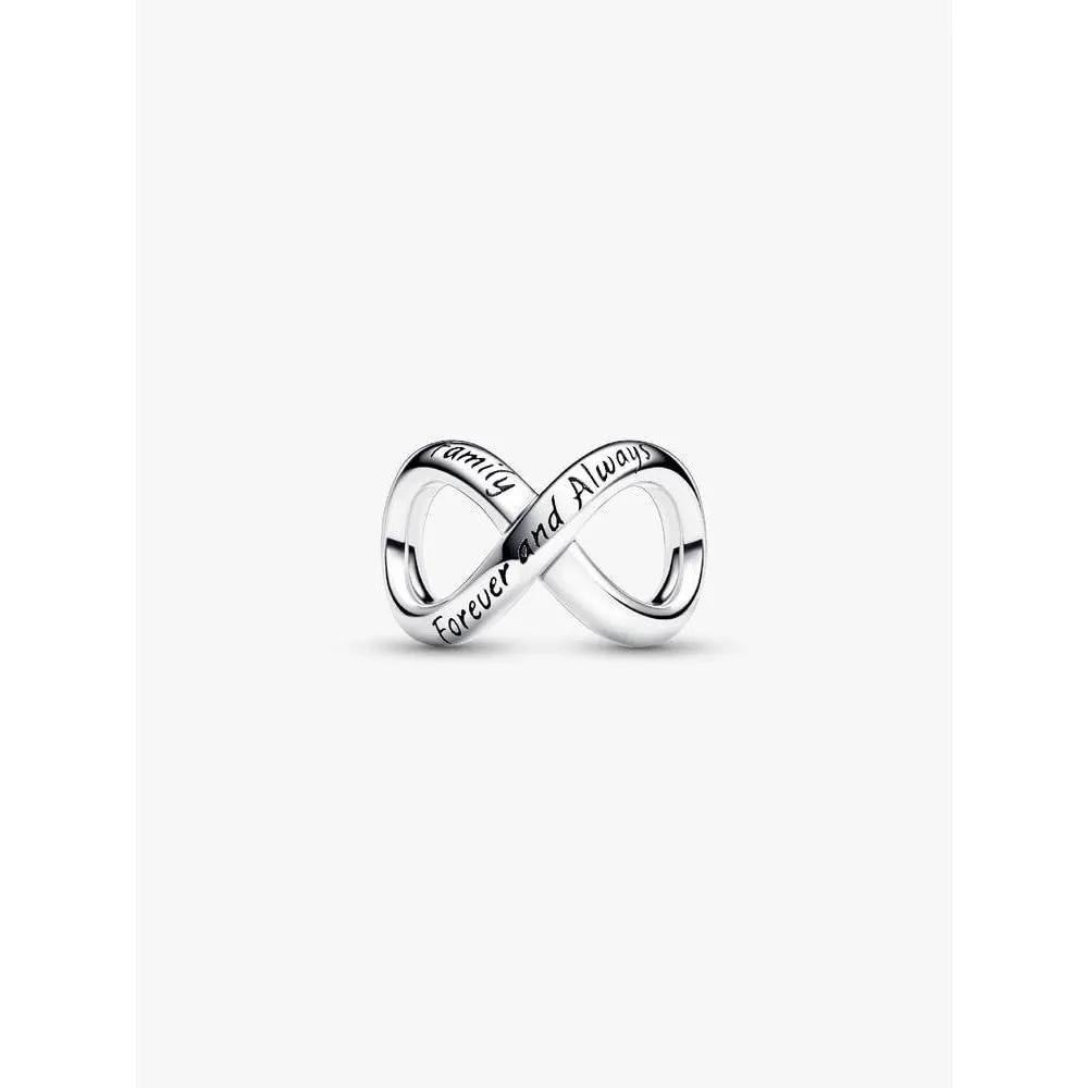 Pandora Pendente Moments Simbolo dell'Infinito in Argento Sterling con Disco e Cuore in Zirconia Cubica Trasparente - immagine 4