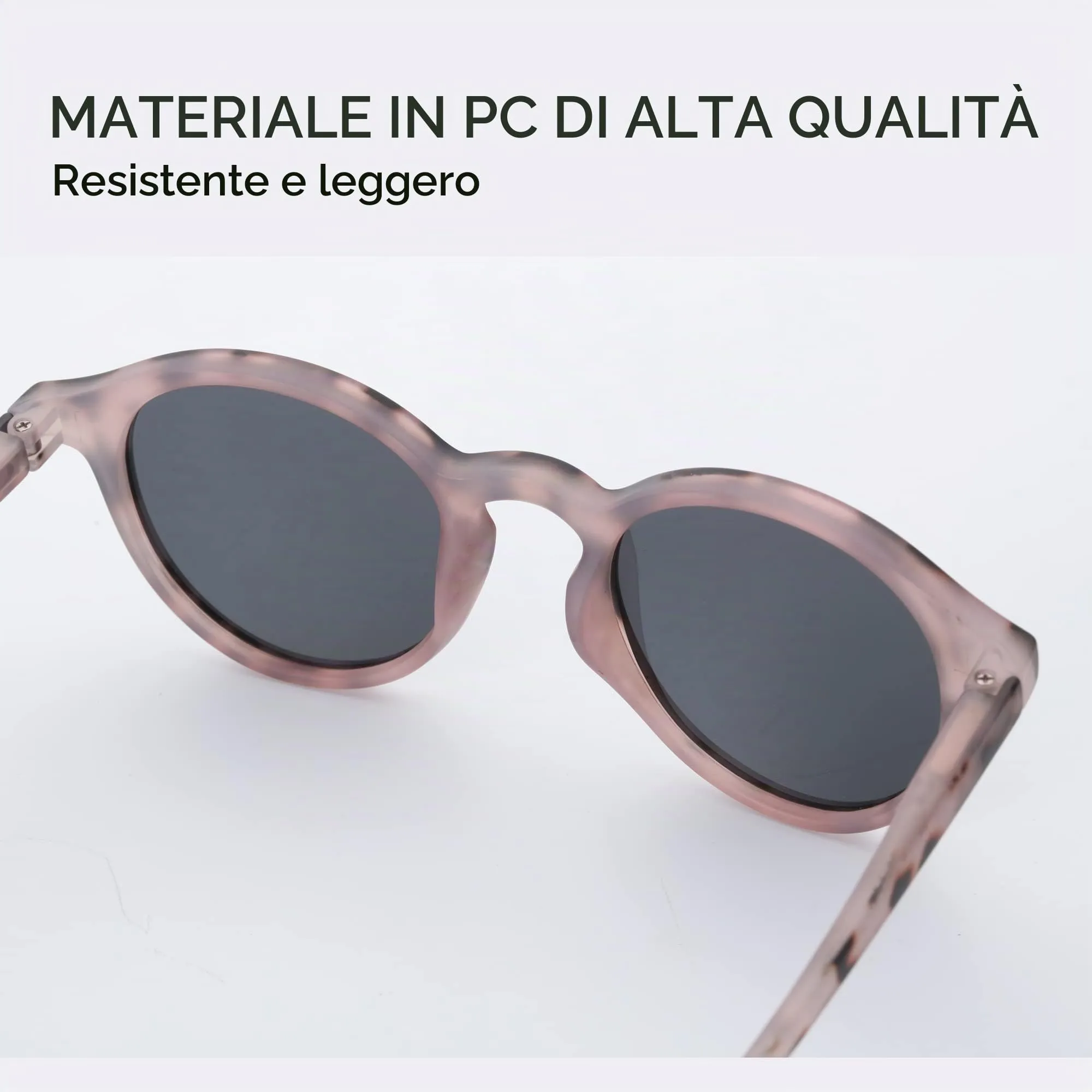 ZENOTTIC Occhiali da Sole Polarizzati Rotondi Vintage UV400 per Uomo e Donna - immagine 5