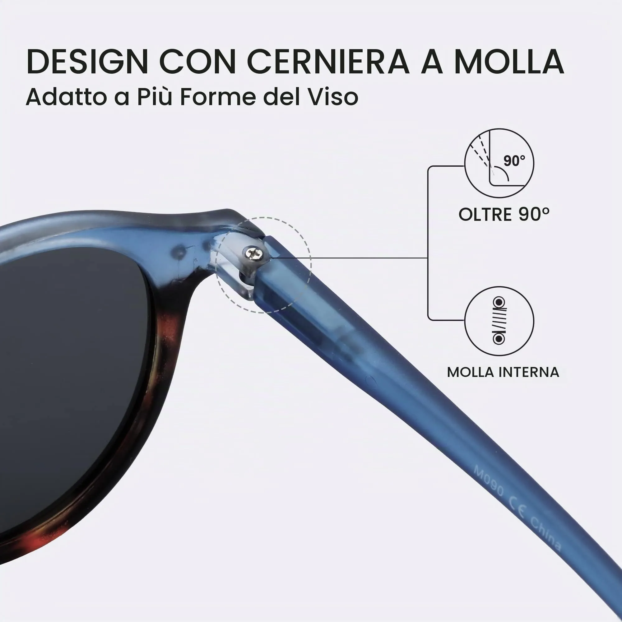 ZENOTTIC Occhiali da Sole Polarizzati Retrò Classici Rotondi UV400 per Uomo e Donna - immagine 4