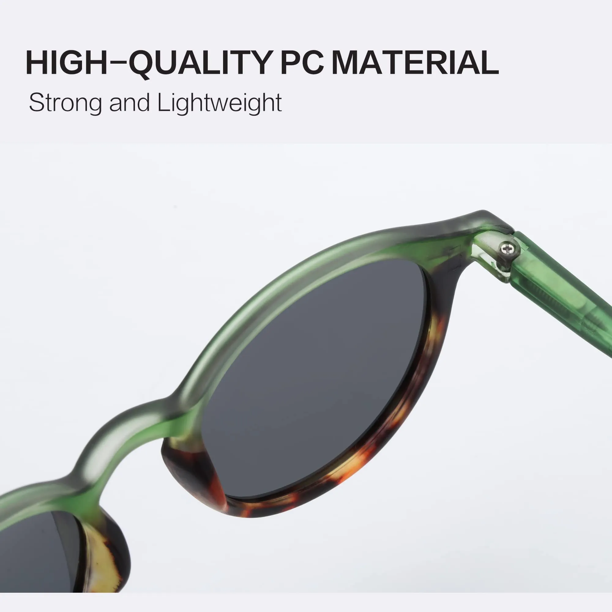 ZENOTTIC Occhiali da Sole Polarizzati Retrò Classici Rotondi UV400 Unisex - immagine 5