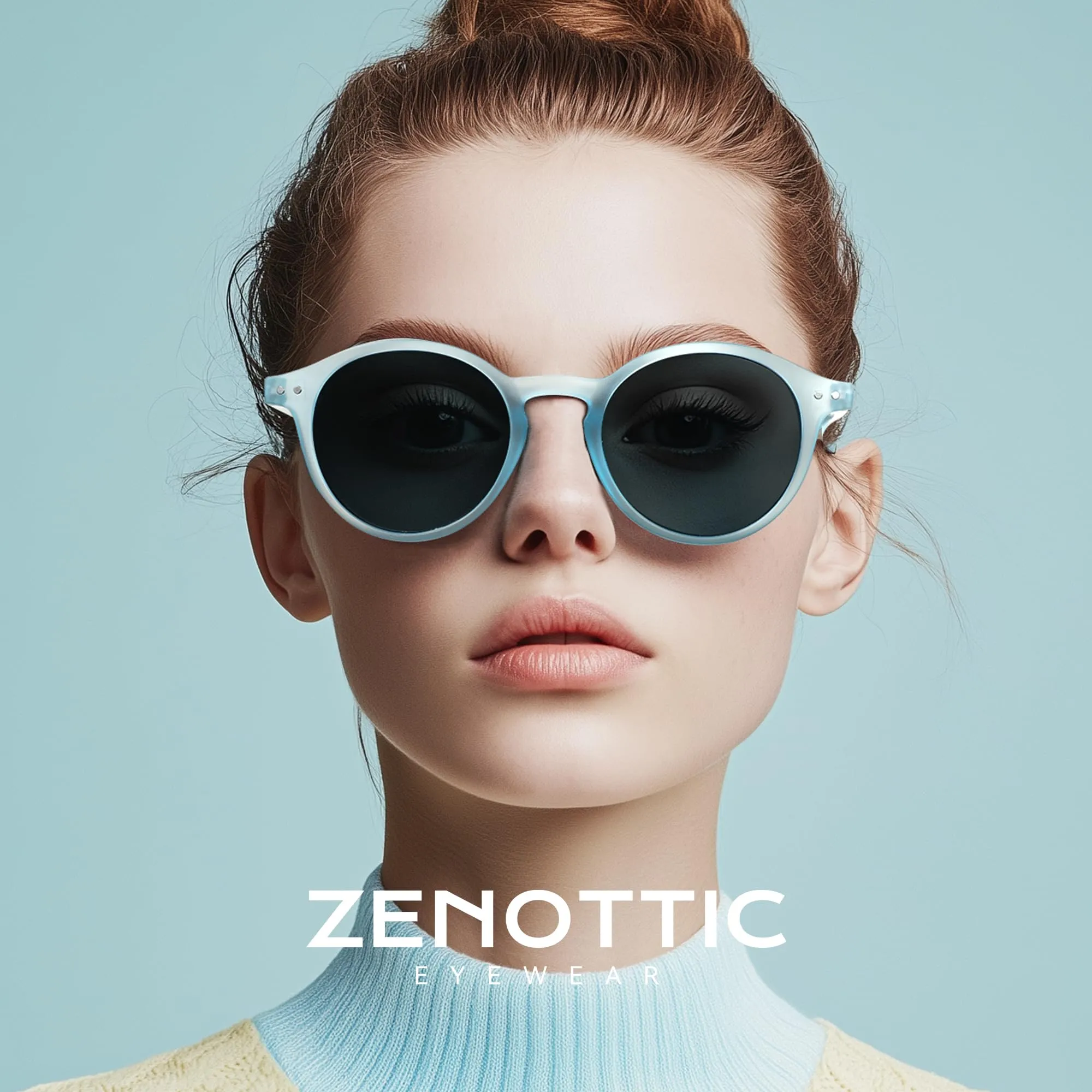 ZENOTTIC Occhiali da Sole Polarizzati Retrò Rotondi UV400 Unisex - immagine 2