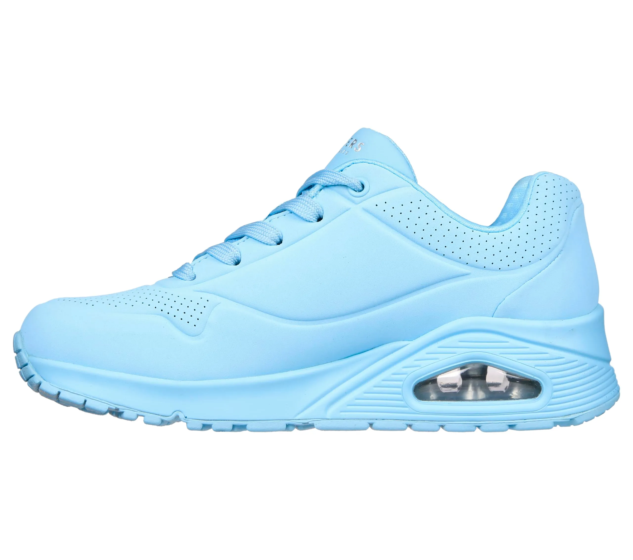 Skechers Uno Stand On Air Scarpe da ginnastica Donna, Light Blue Durabuck Mesh, 41 EU - immagine 5
