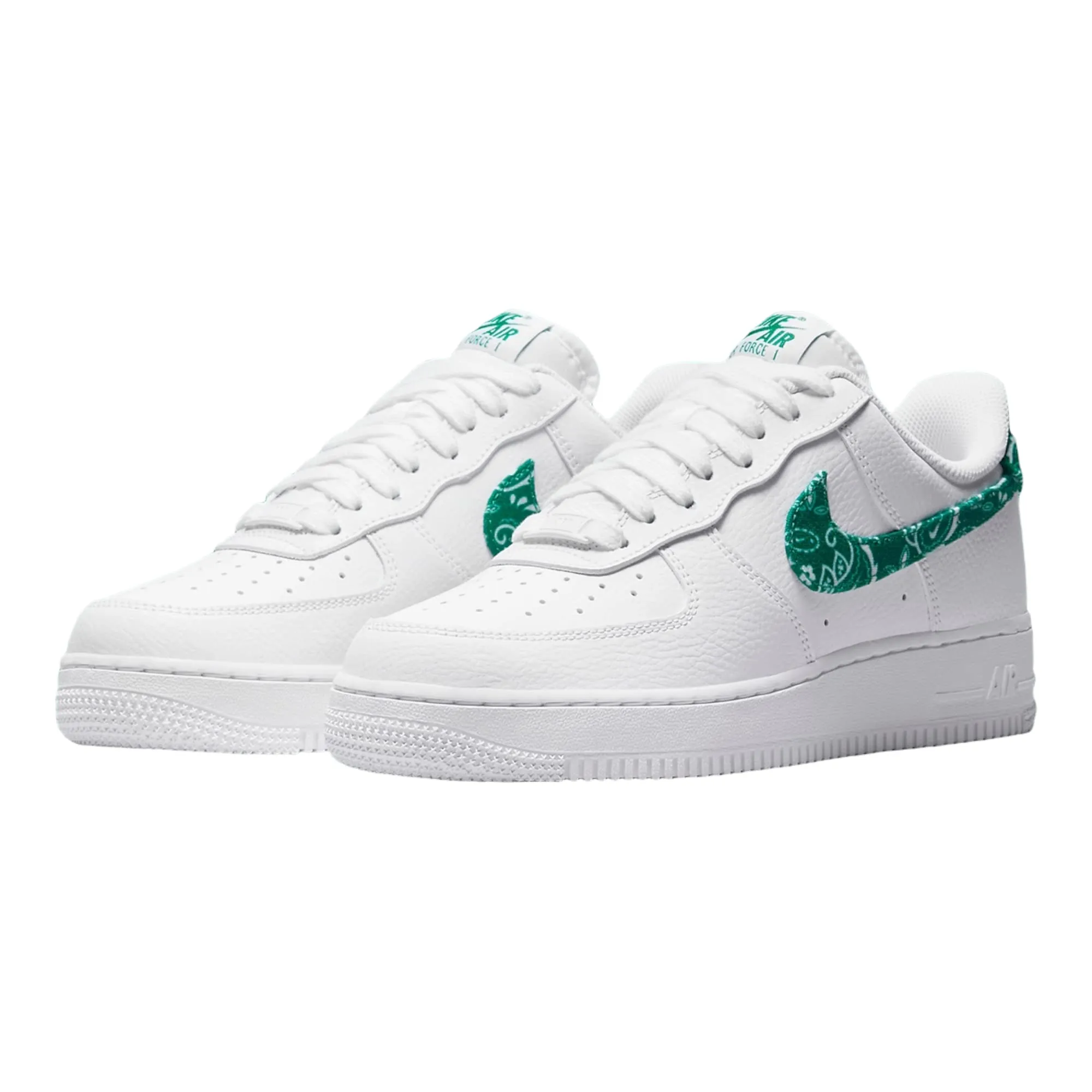 Nike Air Force 1 Men's Sneakers, 41 EU, White Malachite White - immagine 3