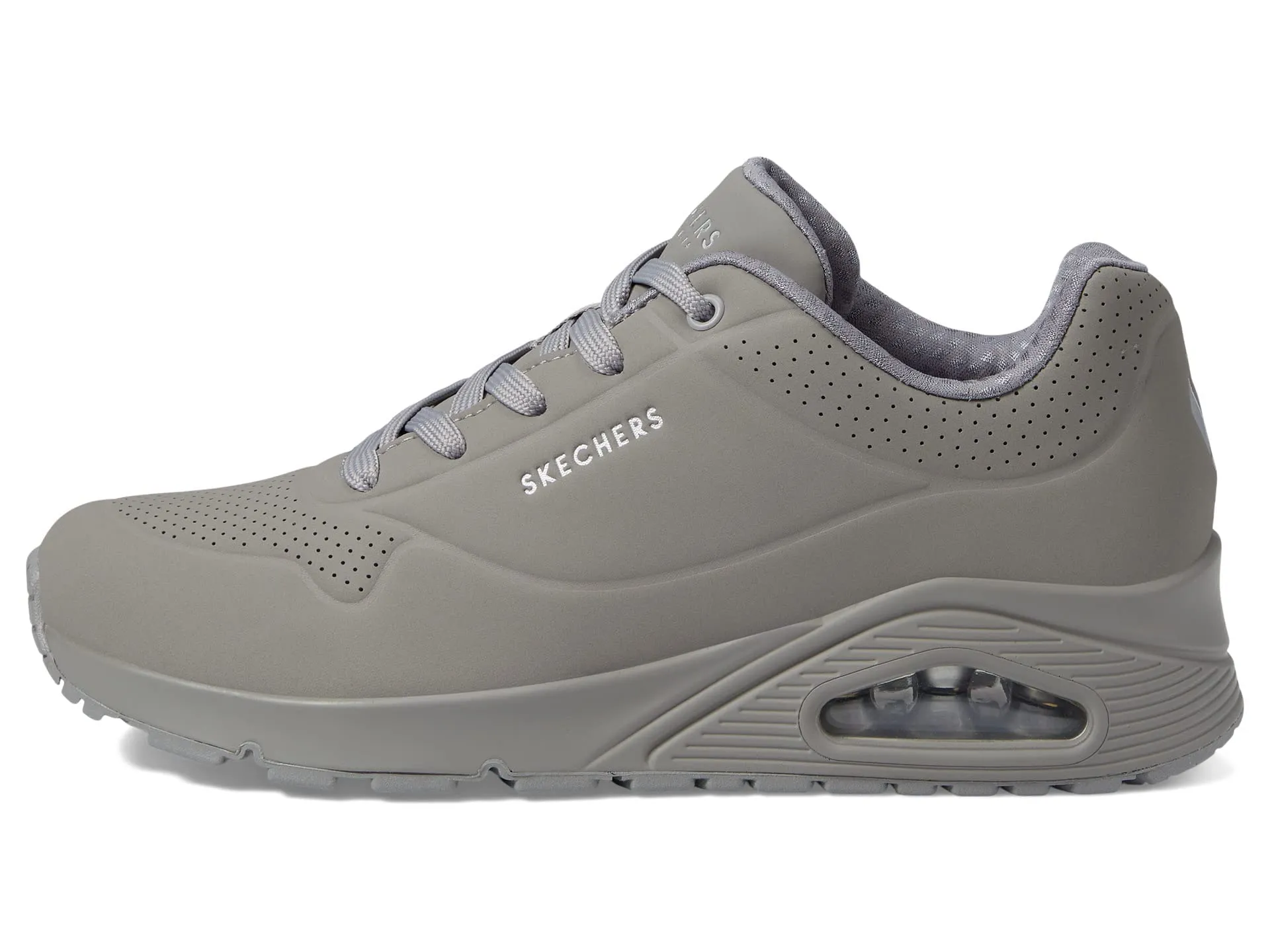 Skechers Uno Stand On Air Scarpe da ginnastica Donna, Gray Durabuck Mesh, 36 EU - immagine 5