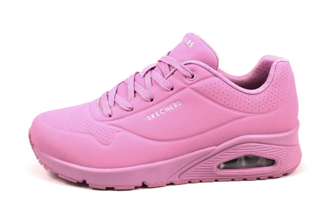 Skechers Uno Stand On Air, Scarpe da ginnastica Donna, Pink Durabuck Mesh, 36 EU - immagine 1