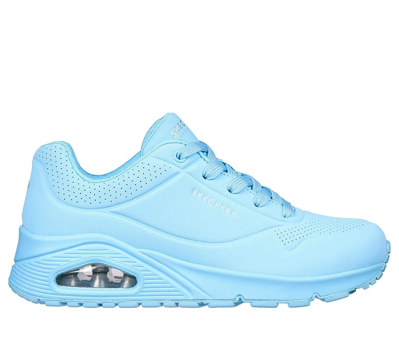 Skechers Uno Stand On Air Scarpe da ginnastica Donna Light Blue Durabuck Mesh 37 EU - immagine 3