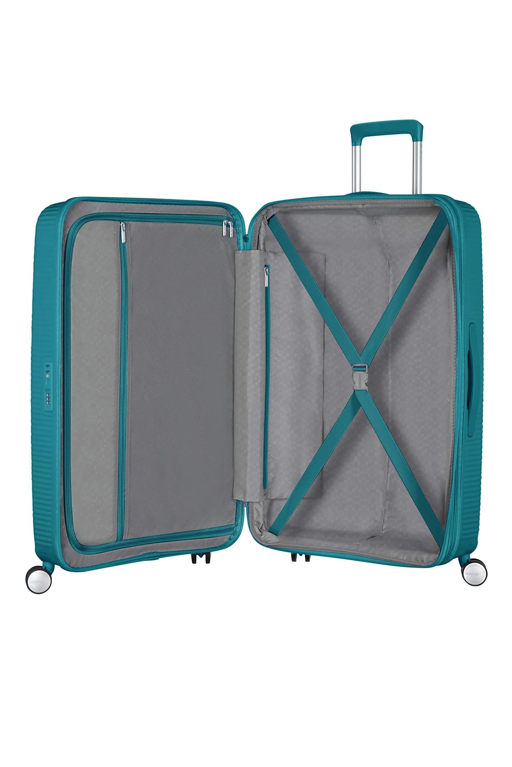 American Tourister Soundbox Trolley, 77 cm, Verde Giada - immagine 5