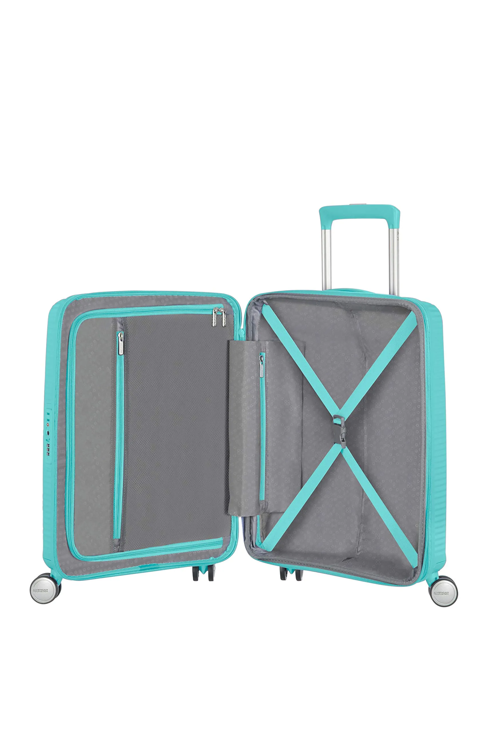 American Tourister Soundbox Trolley 55 cm - Poolside Blue - immagine 5