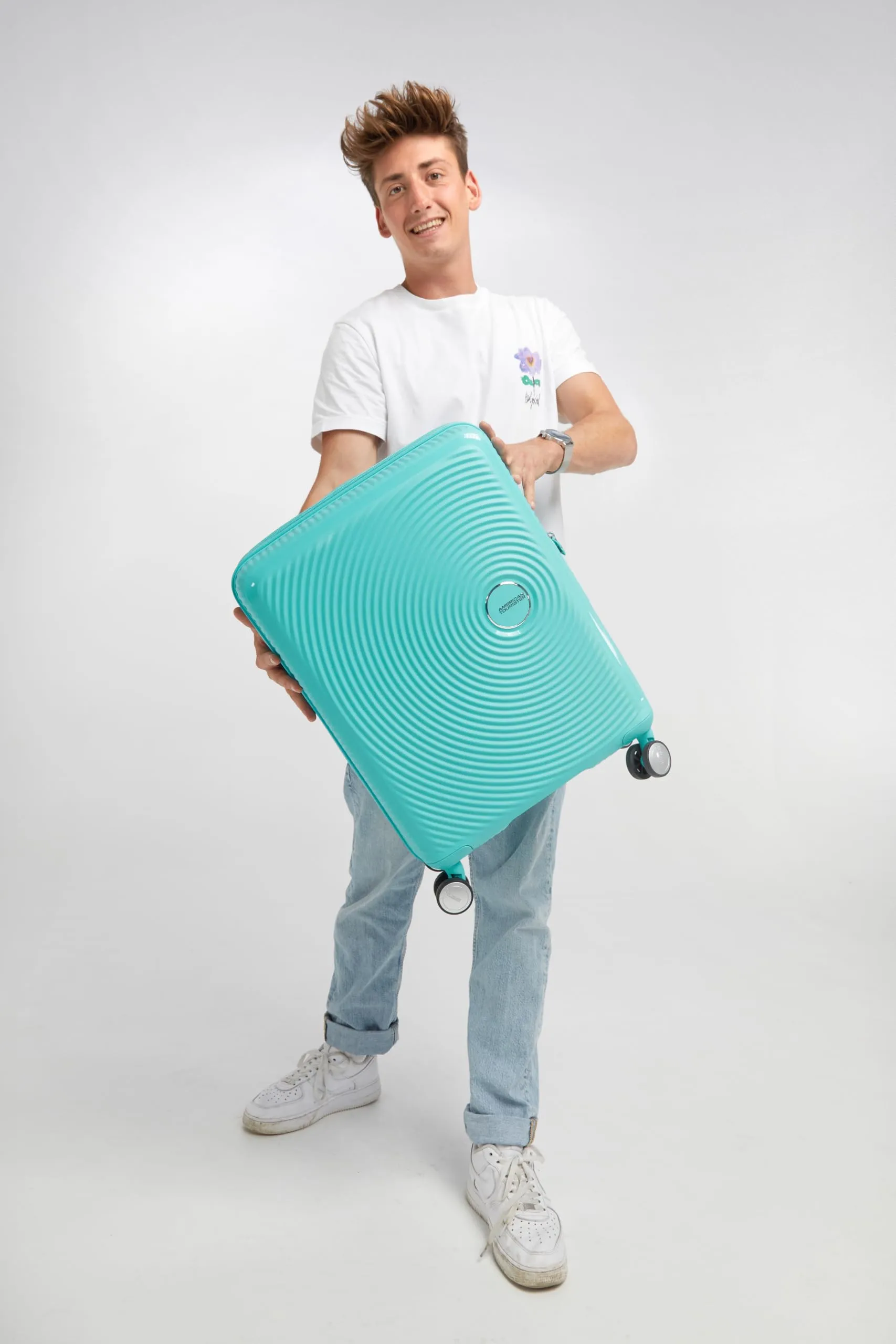 American Tourister Soundbox Trolley 55 cm - Poolside Blue - immagine 7