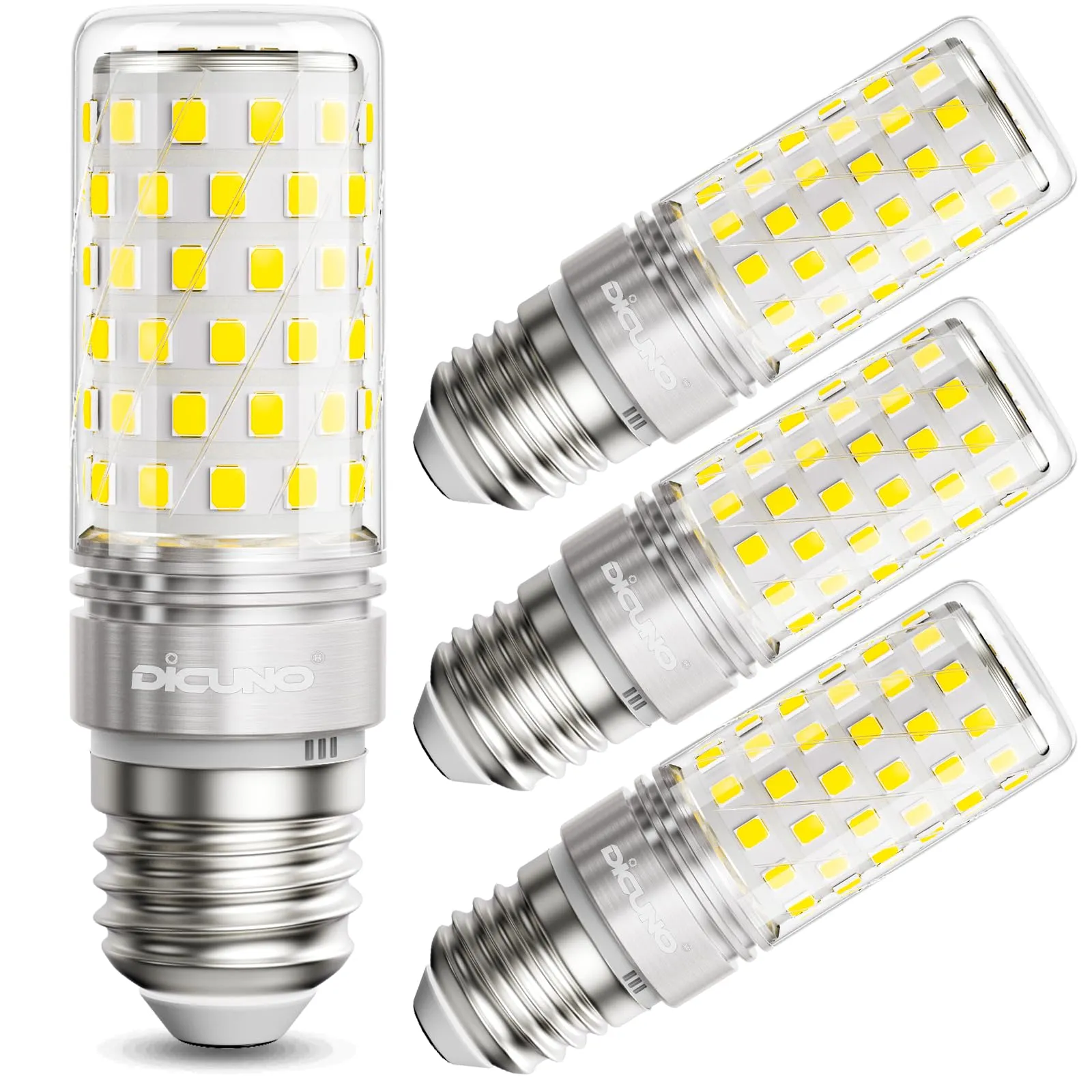 DiCUNO Lampadina LED E27 10W 6000K 1400lm, 4 Pezzi - immagine 1