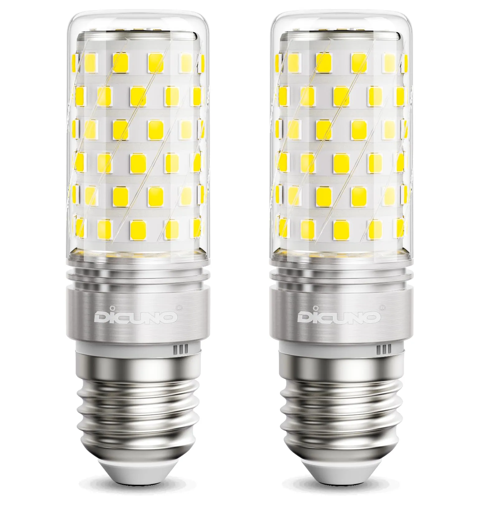 DiCUNO Lampadina LED E27 10W 6000K 1400lm, 2 Pezzi - immagine 1
