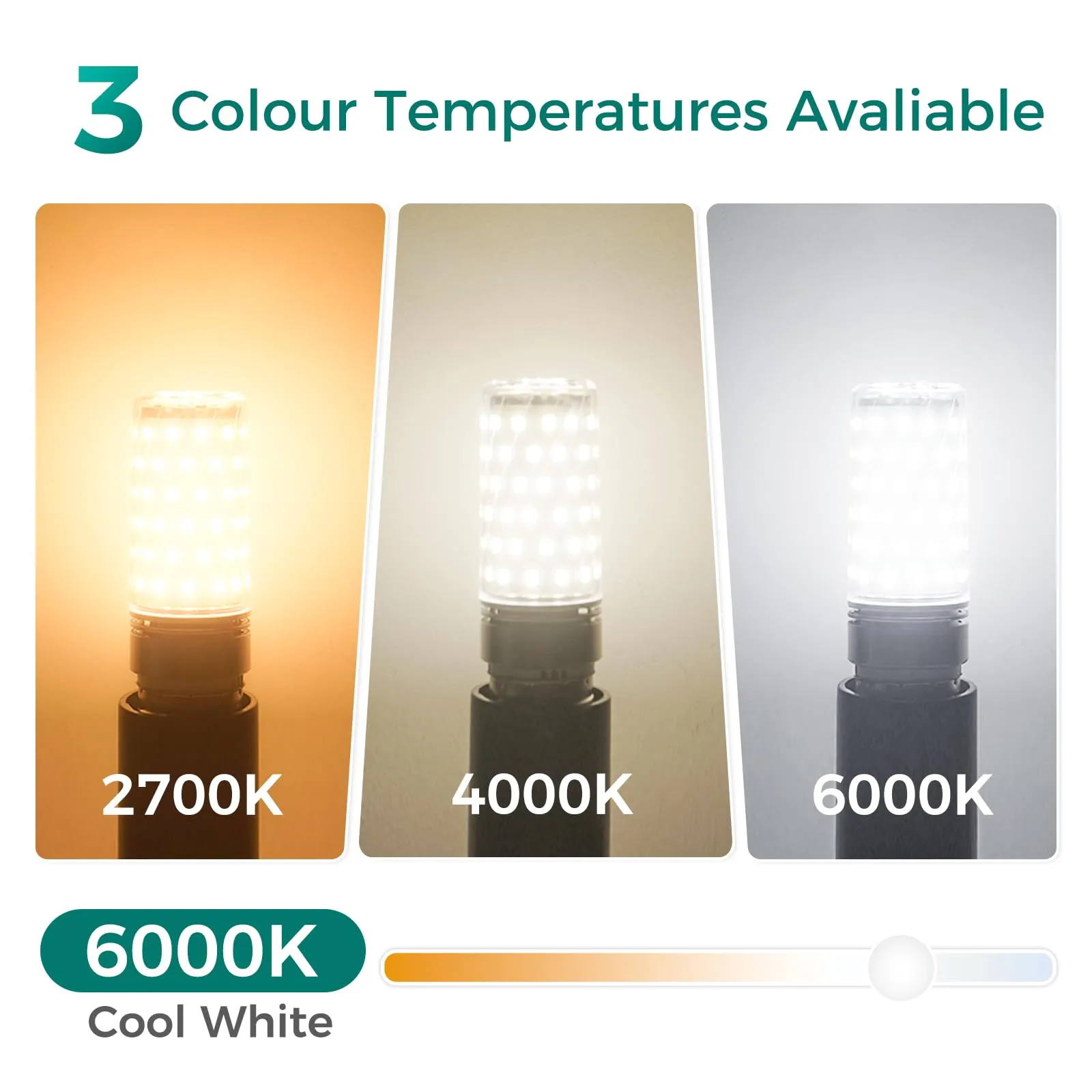 DiCUNO Lampadina LED E27 10W 6000K 1400lm, 2 Pezzi - immagine 6