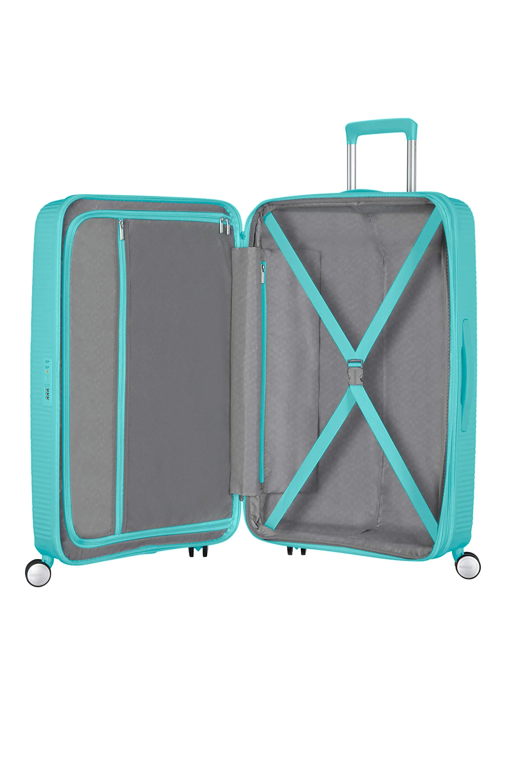 American Tourister Soundbox Trolley 67 cm - Poolside Blue - immagine 5