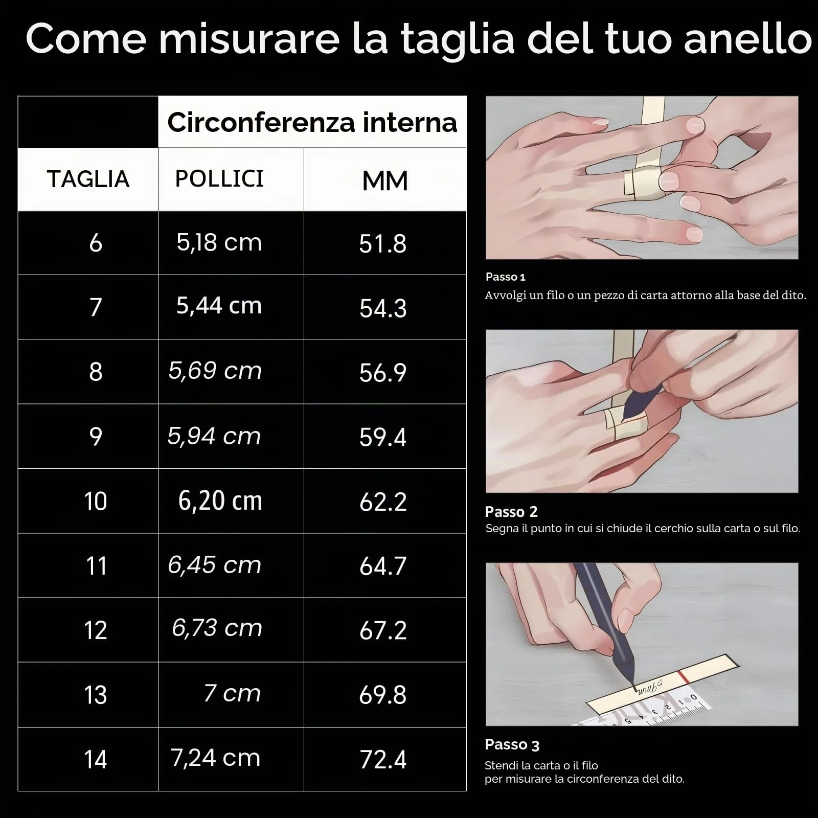 MERTTURM Anello Antistress Uomo in Acciaio Inossidabile con Rune Vichinghe, Anello Rotabile per Ansia e Relax - immagine 7