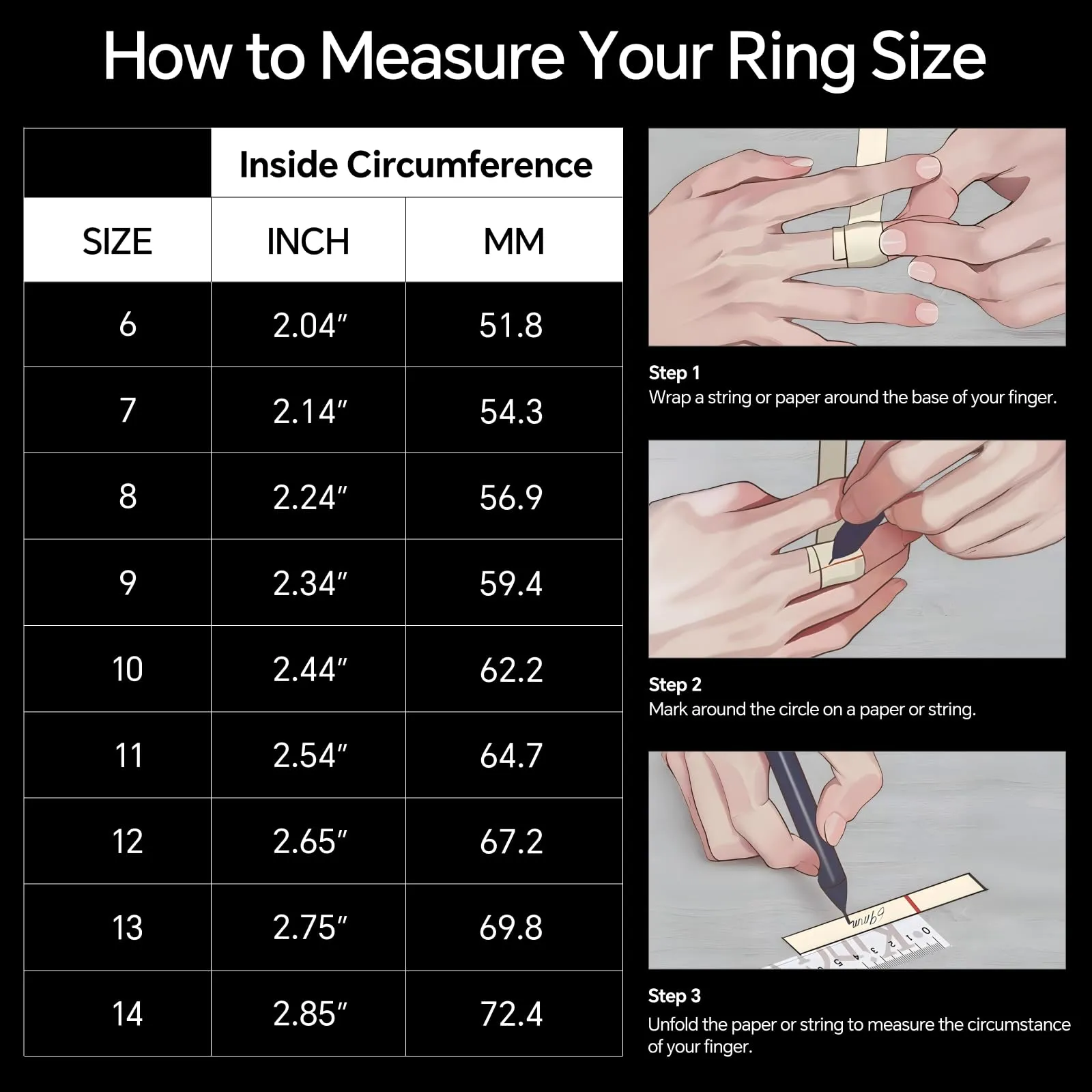 MERTTURM Anello Antistress Uomo in Acciaio Inossidabile con Rune Vichinghe Rotabile - immagine 7