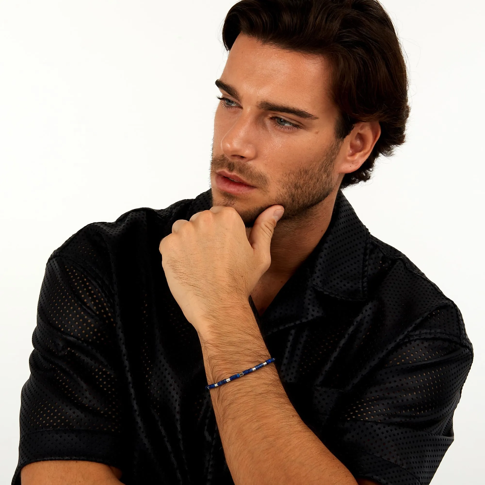 Morellato Bracciale Uomo in Acciaio e Lapislazzuli Collezione Pietre S1736 - immagine 4