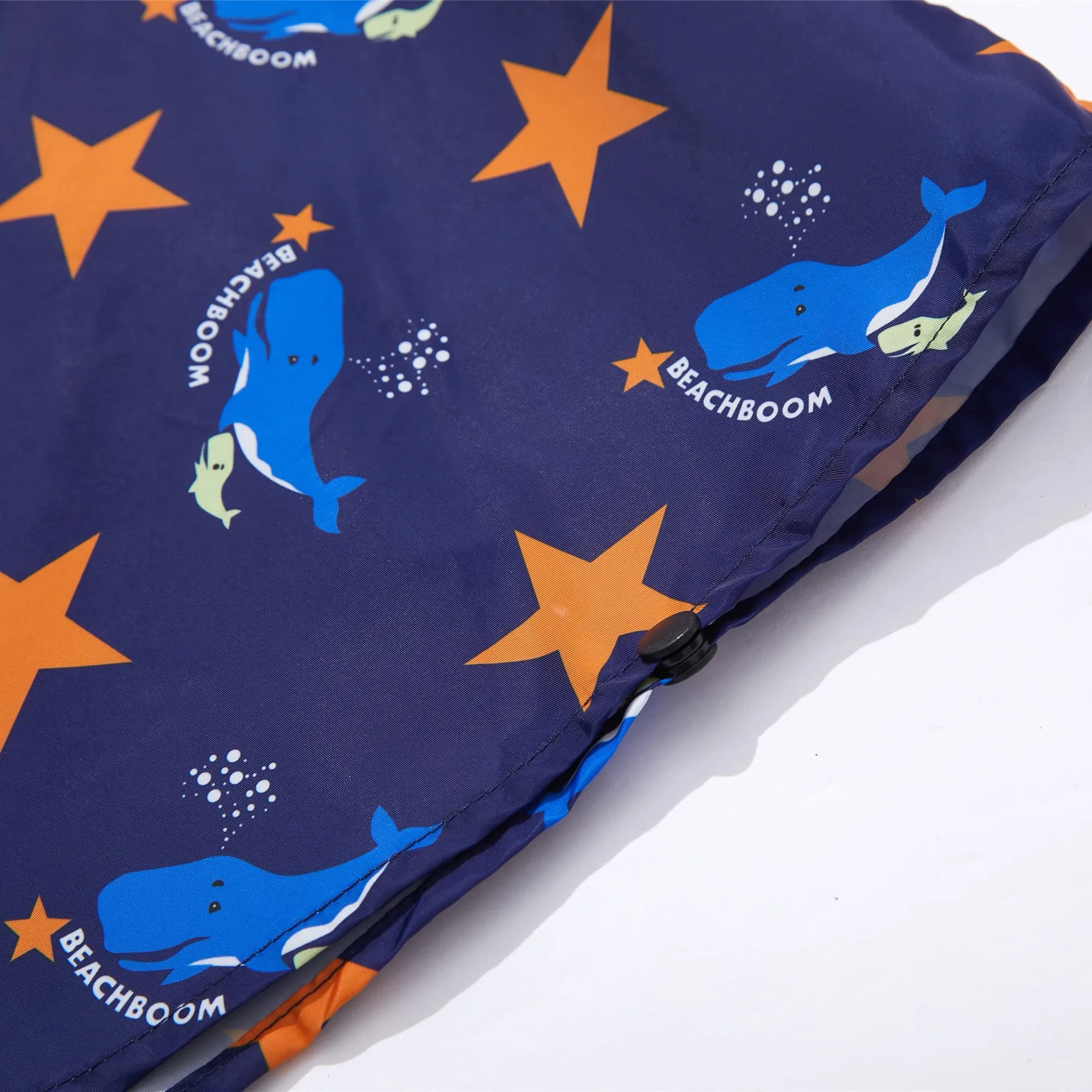 QIKADO Poncho Antipioggia Bambino con Cappuccio, Stelle e Balene, M (3-5 anni) - immagine 3