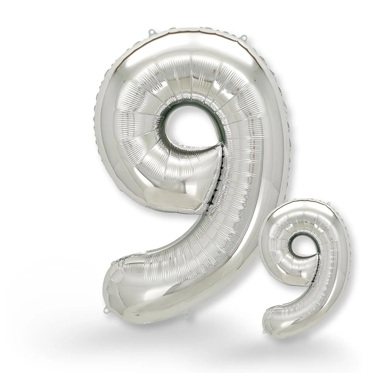 FUNXGO Palloncino Numero 9 Argento - immagine 1