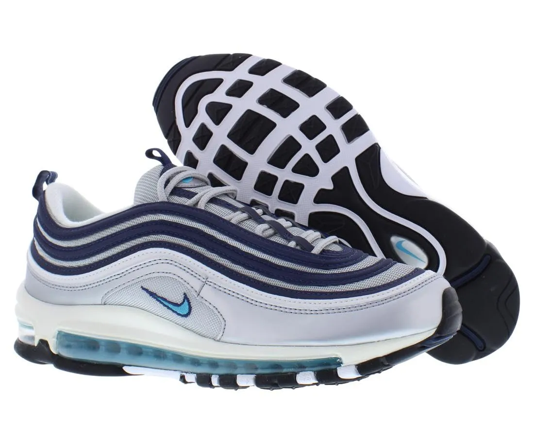 Nike Air Max 97 Black/Clear Emerald-White Argento Metallizzato Blu Cloro 47.5 EU - immagine 2