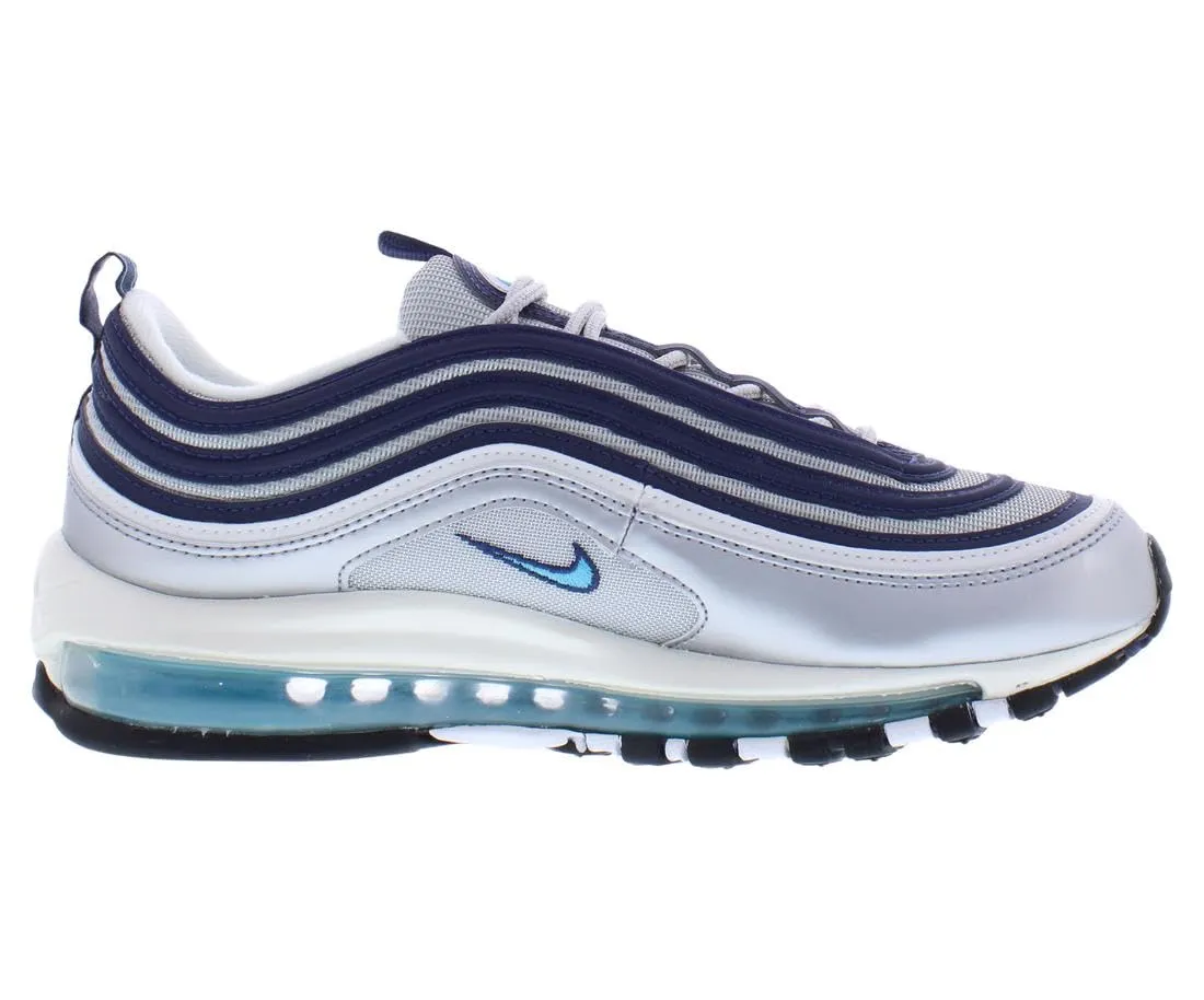 Nike Air Max 97 Black/Clear Emerald-White Argento Metallizzato Blu Cloro 47.5 EU - immagine 3