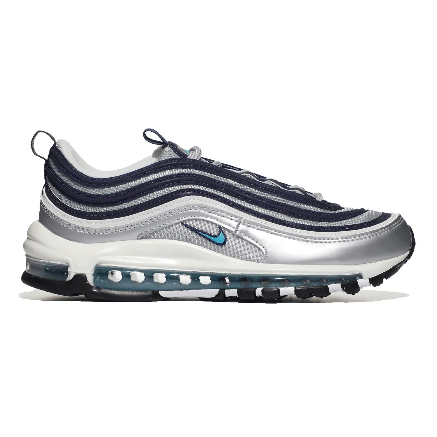 Nike Air Max 97 Metallic Silver Chlorine Blue, 41 EU - immagine 2