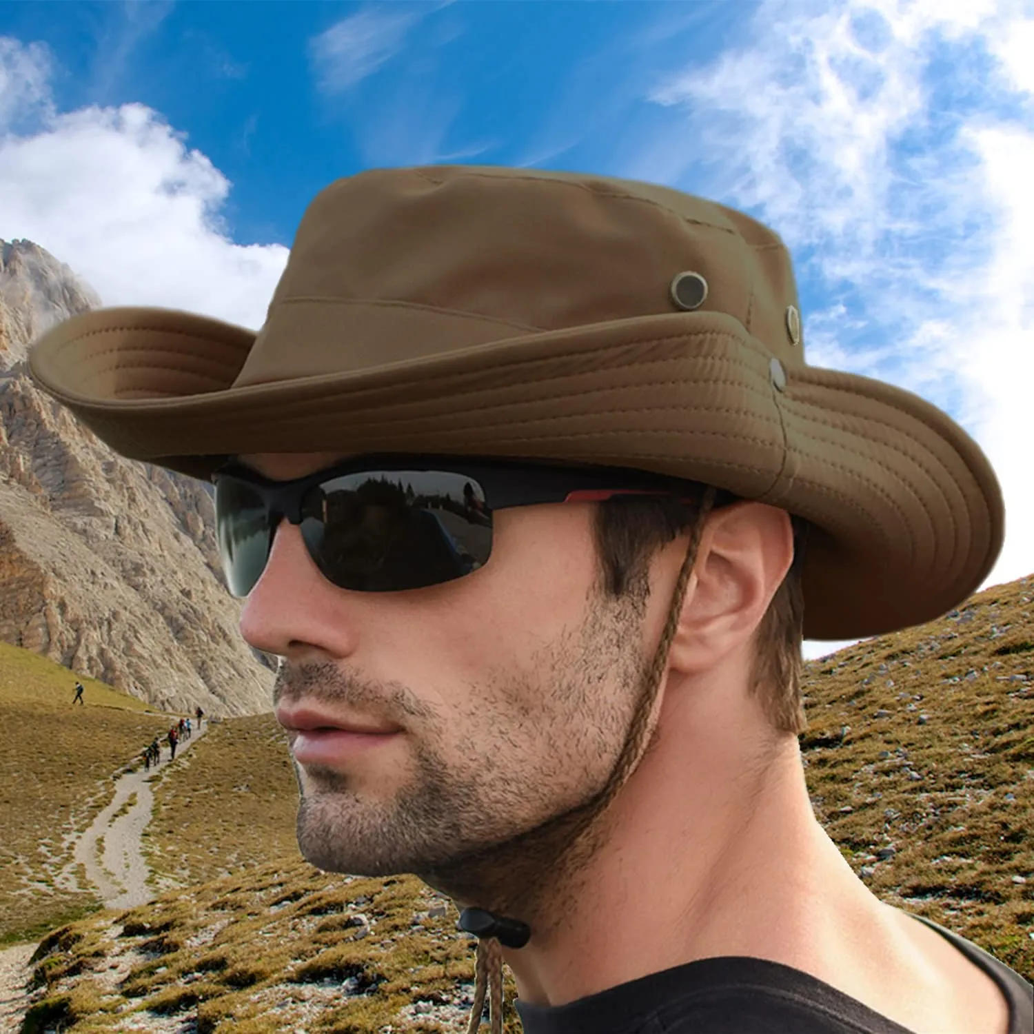 Favuit Cappello Boonie Pieghevole da Pescatore Unisex a Tesa Larga per Esterni, Safari, Pesca, Campeggio e Trekking - immagine 8
