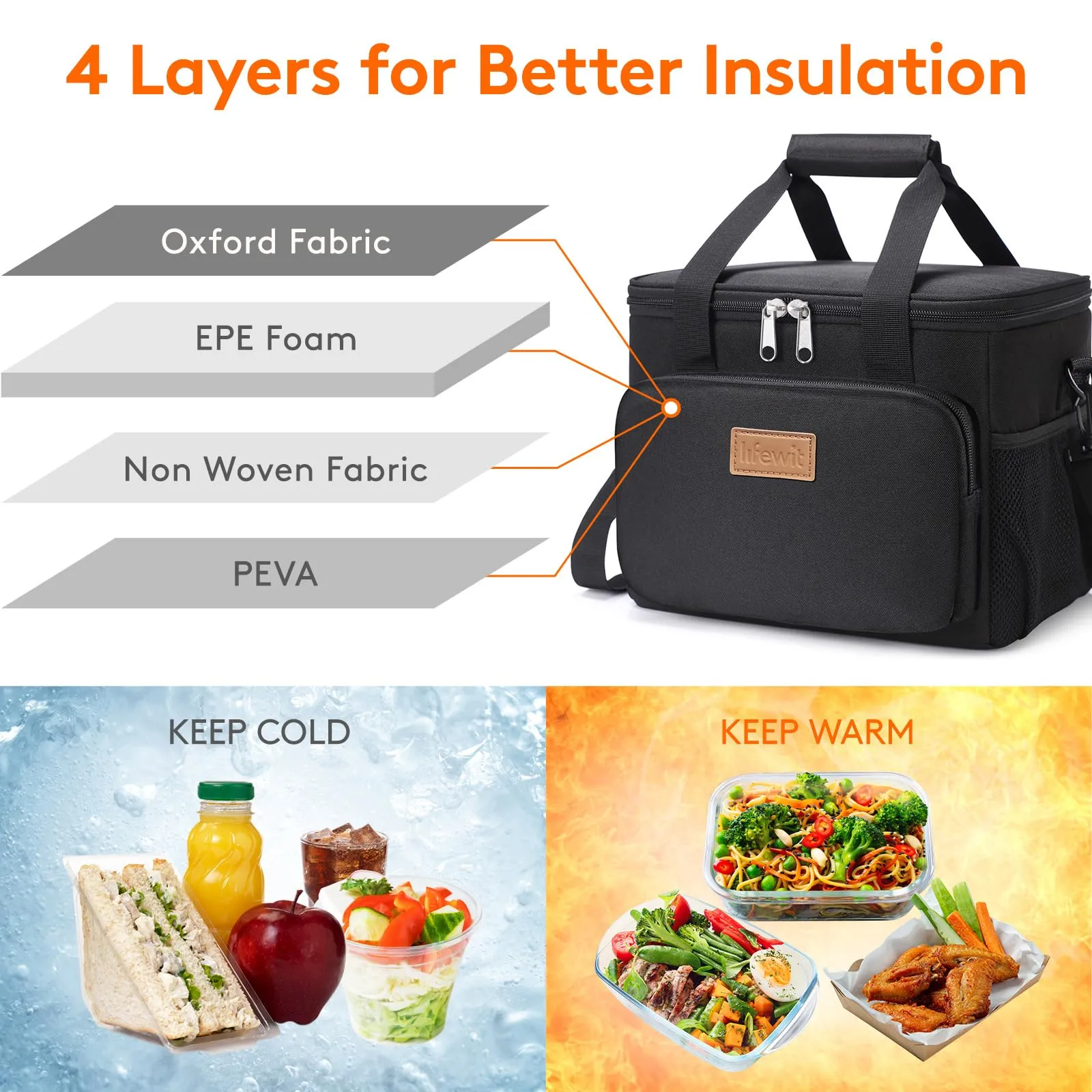 Lifewit Borsa Termica Porta Pranzo 9L - immagine 3