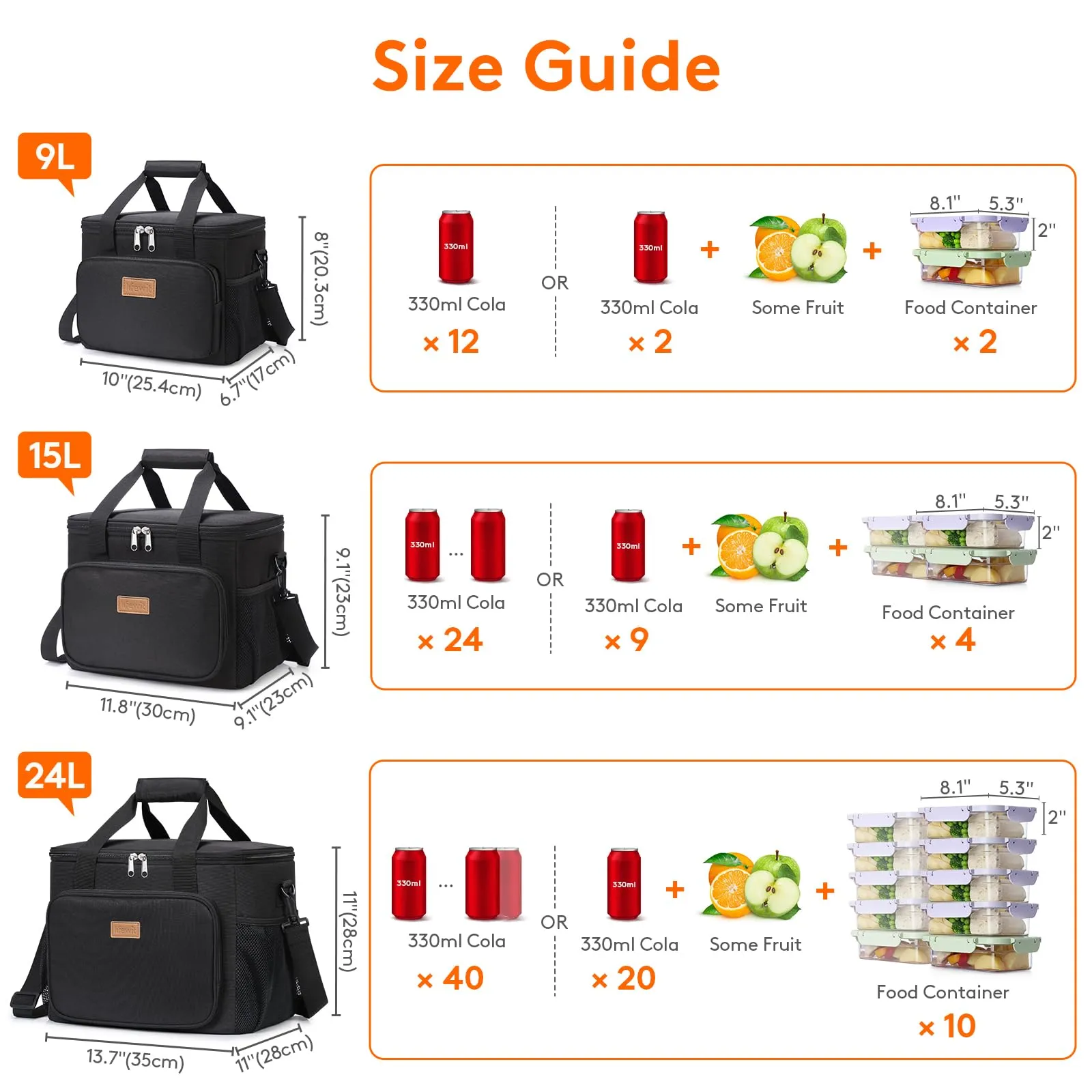 Lifewit Borsa Termica Porta Pranzo 9L - immagine 5