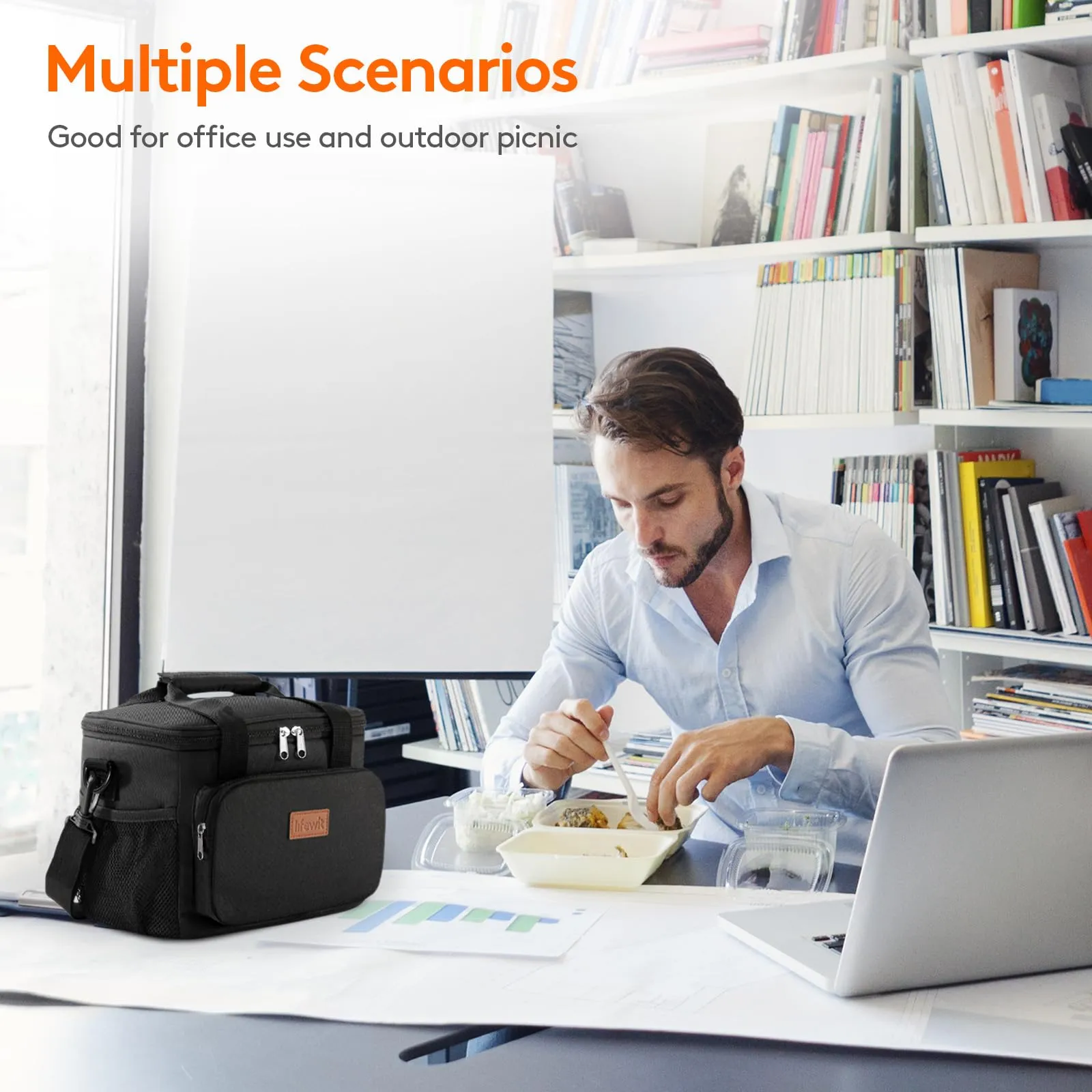 Lifewit Borsa Termica Porta Pranzo 9L - immagine 8