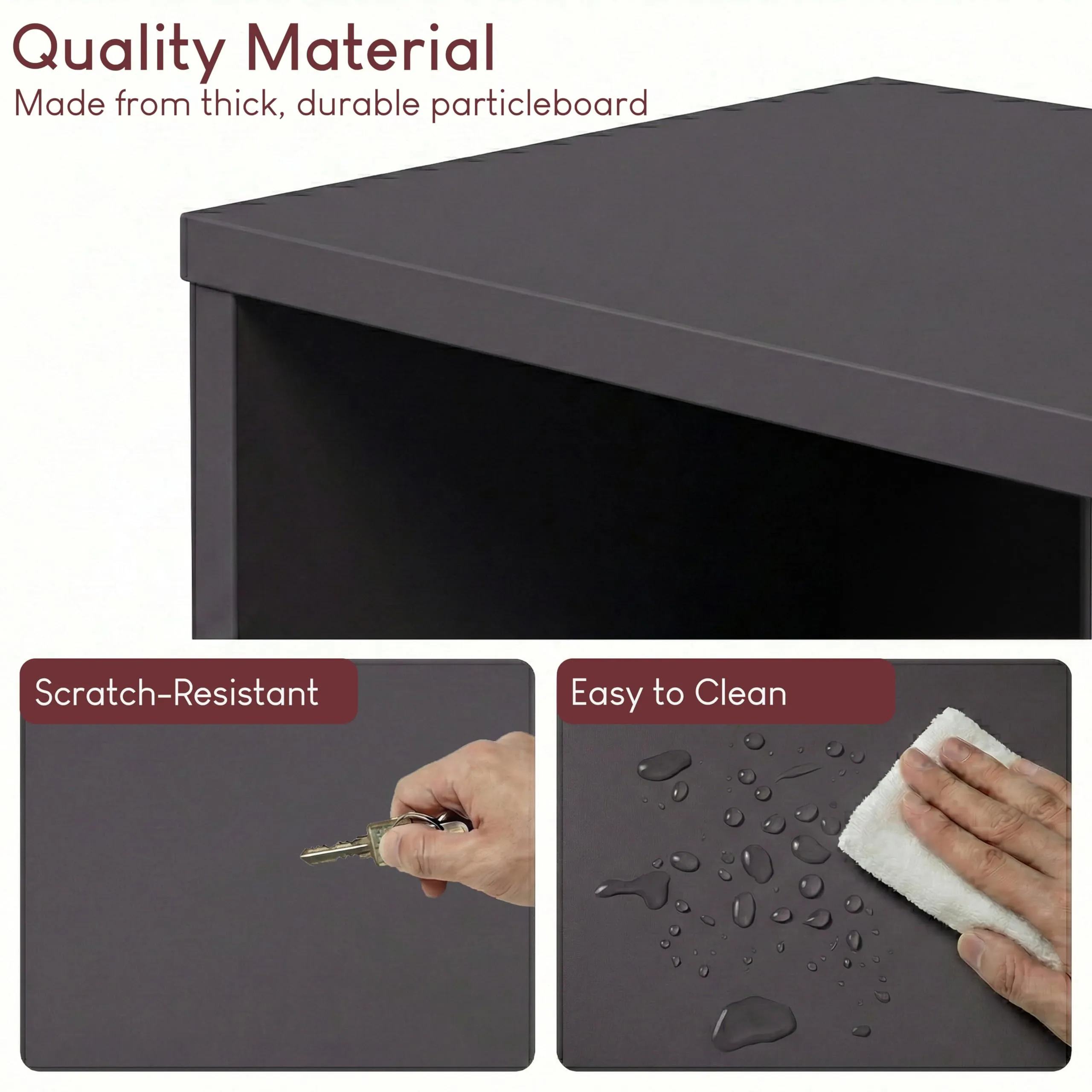 Vida Designs Oxford Libreria a Cubi a 5 Ripiani in Legno, Grigio - immagine 6