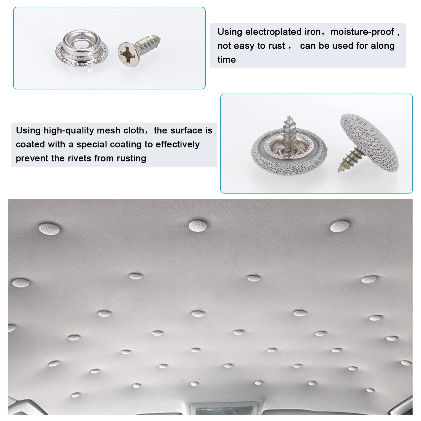Zocipro Kit Riparazione Cielo Auto, 65 Pezzi - immagine 4