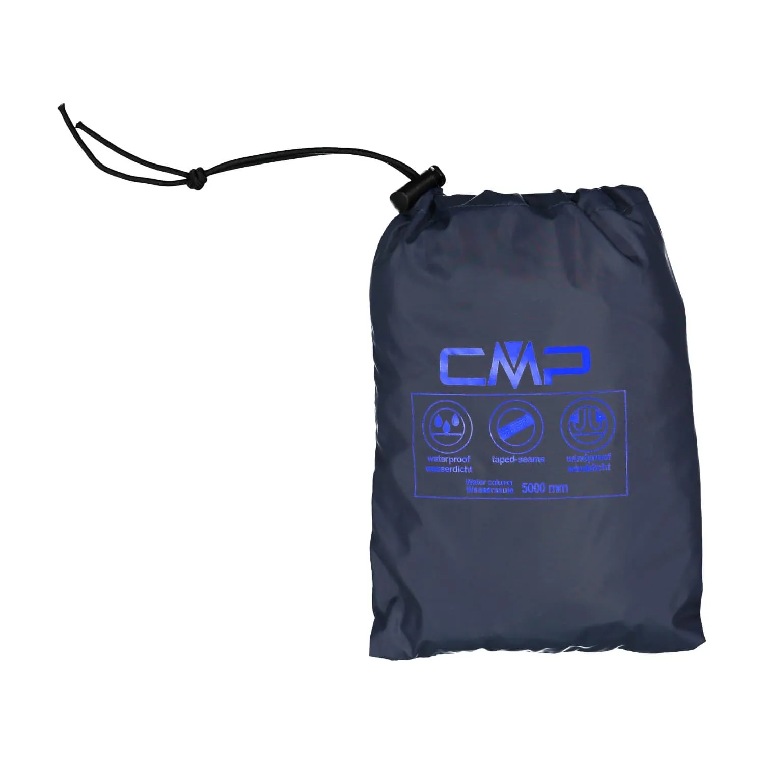 CMP Giacca da Uomo con Cappuccio Antipioggia, B.Blue-Bluish, 54 - immagine 4