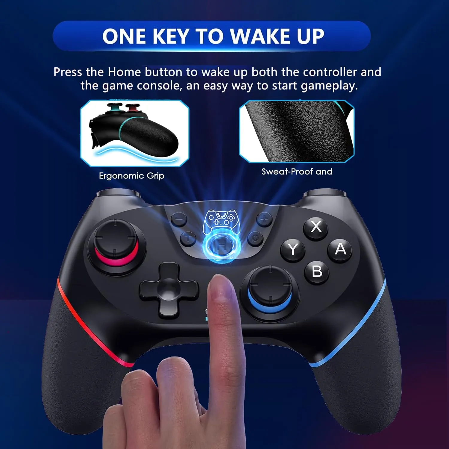 Sefitopher Wireless Controller for Nintendo Switch, Switch OLED, Switch Lite and PC with Hall Effect Joysticks, 6-Axis Gyroscope and Turbo Function - immagine 5